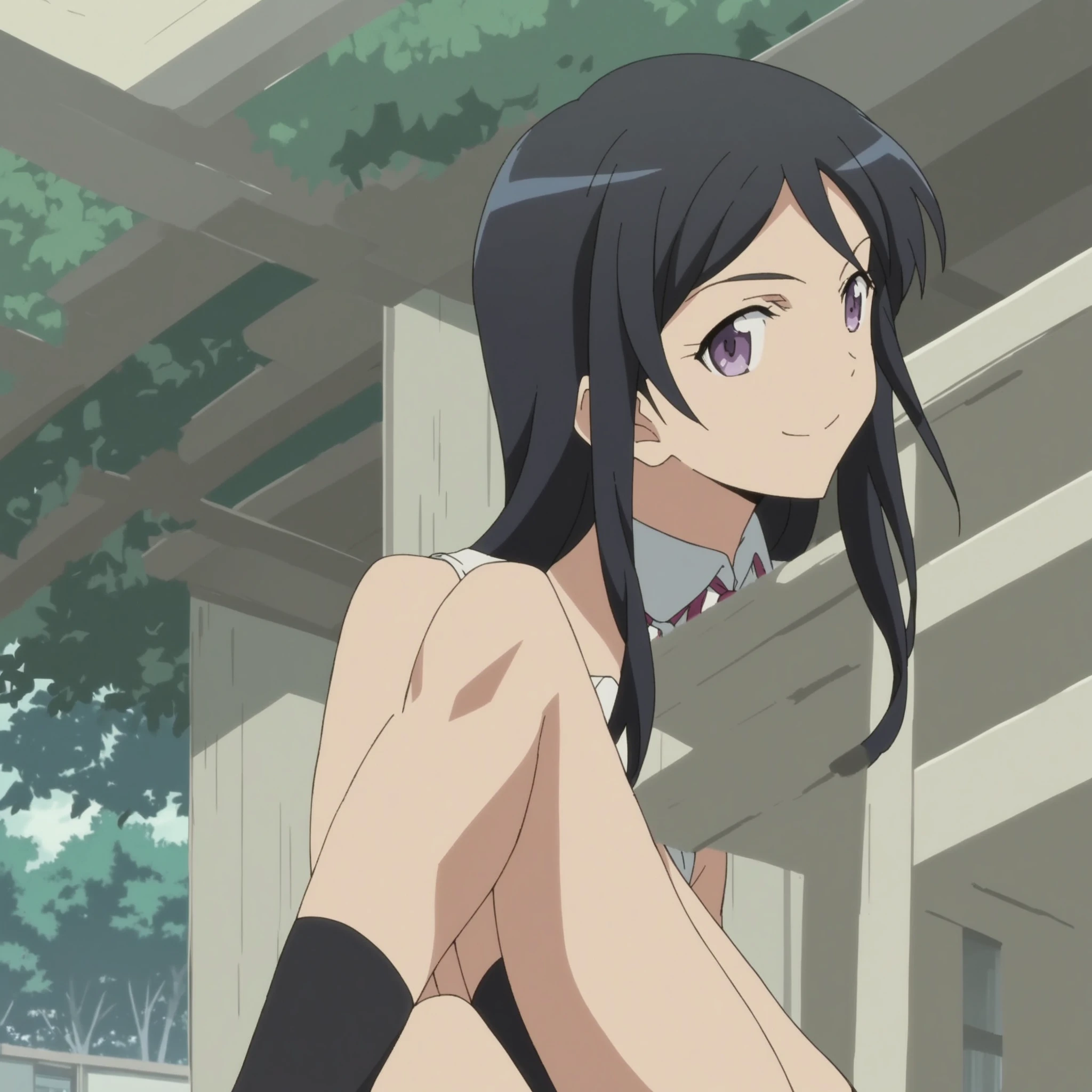 Kuroneko, 8K, Masterpiece, Absurdity, Anime,Girl 1 person, full body, bare feet, bare arms, bare shoulders, bare feet, (micro bikini: 1.4), NSFW, beautiful legs, slim body, thin waist, standing, beautiful long leg, slim body, skinny, emaciated, thin