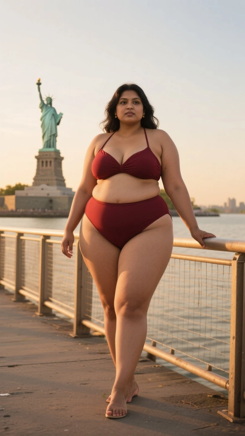 Caseyli, 1girl, solo, 30 years old, (((Georgian face))), (((Georgian nose))), (((Georgian lips))), ((((chubby)))), (((wide hips))), (((dark blonde hair))), wavy medium hair, wearing stylish Generation Z modern wear, ((Background: Red Square in Russia)), upper body and upper legs