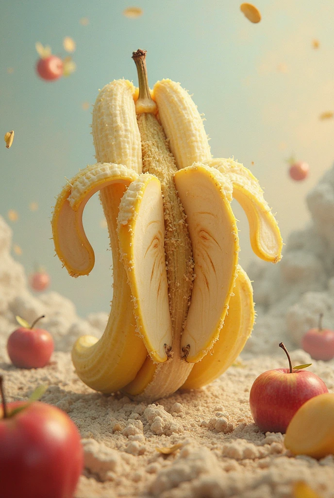 Boy slipping on banana
