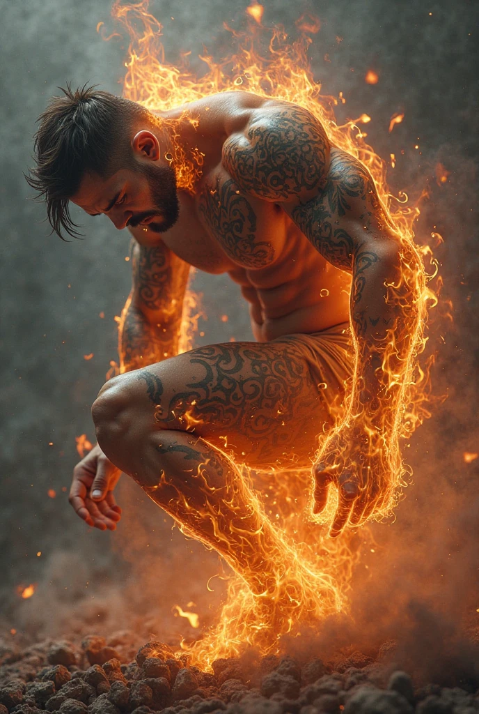 Realist, tmasterpiece, Complicated details, detailedbackground, depth of fields, musculous, Korean magister handsome photo, (Young Korean man looks like K-pop idol), 25 age old, (Short gray hair), Sexy crotch, Fire spells, magister, Sexy muscles, Naked,fill,musculous body,Rough skin texture,Strong masculine characteristics,Wearing a tong, focal, pyromania, white skinned, pale nipples,(8k,tmasterpiece,The best quality,A high resolution,ultra - detailed), wearing nothing, completely naked expose his huge penis, long big dick masturbate, the most perfect penis erecting , Realistic, fully naked,