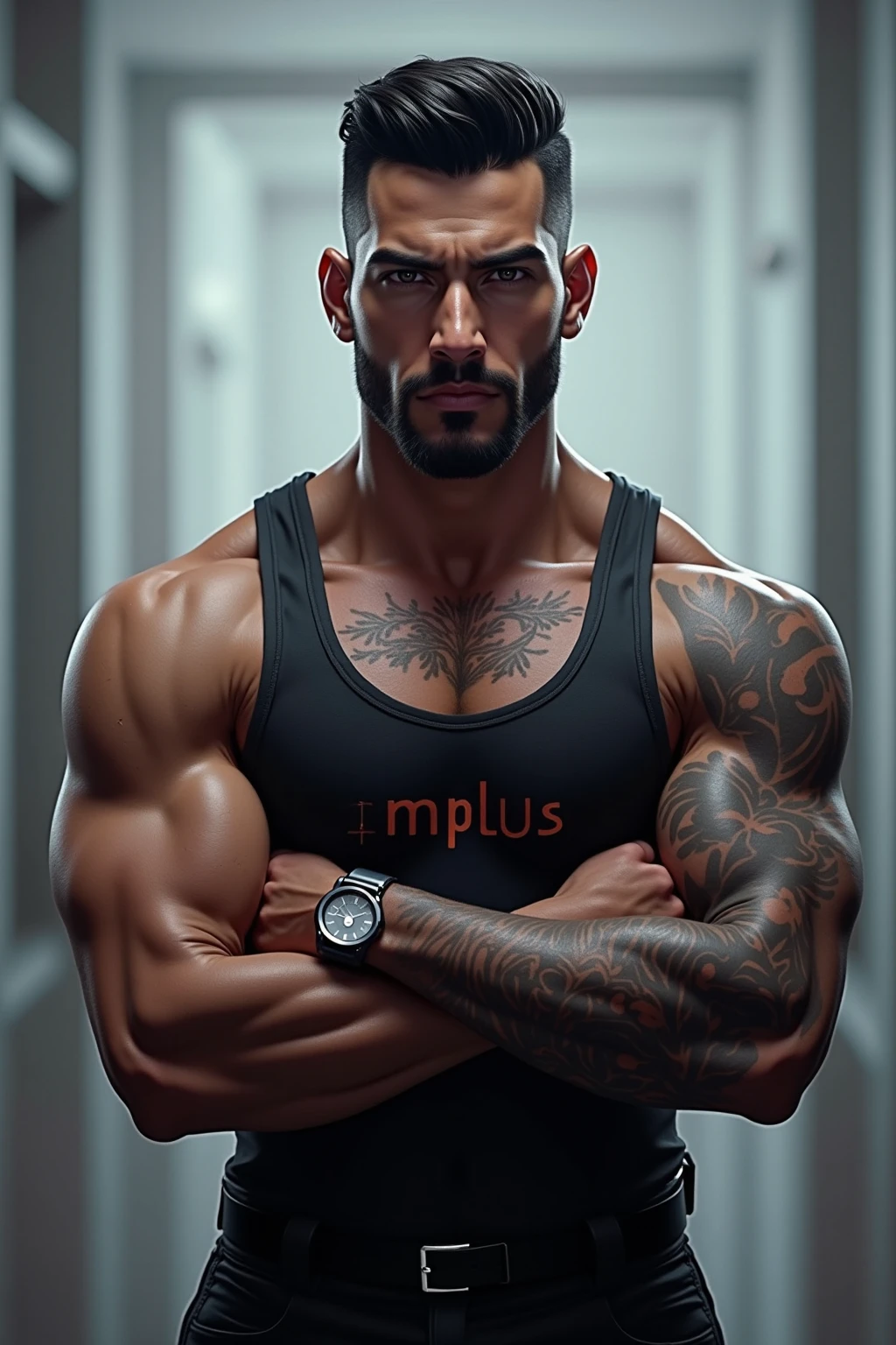 Create an image of several bodybuilding and bodybuilding magazines stacked on top of each other