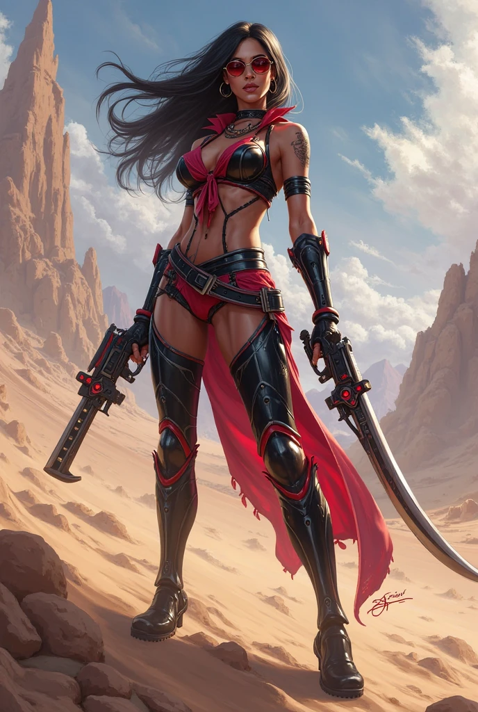 (best quality, masterpiece, perfect face, beautiful and aesthetic:1.2, colorful, dynamic angle, bright daylight, highest detailed face), (colorful), (solo topless 18 year old woman), in the style of Frank Frazetta, small breast, (petite figure :1.2), (narrow hips), (small ass), black hair, gray eyes, (standing), (high contrast, official art, extreme detailed, highest detailed)
