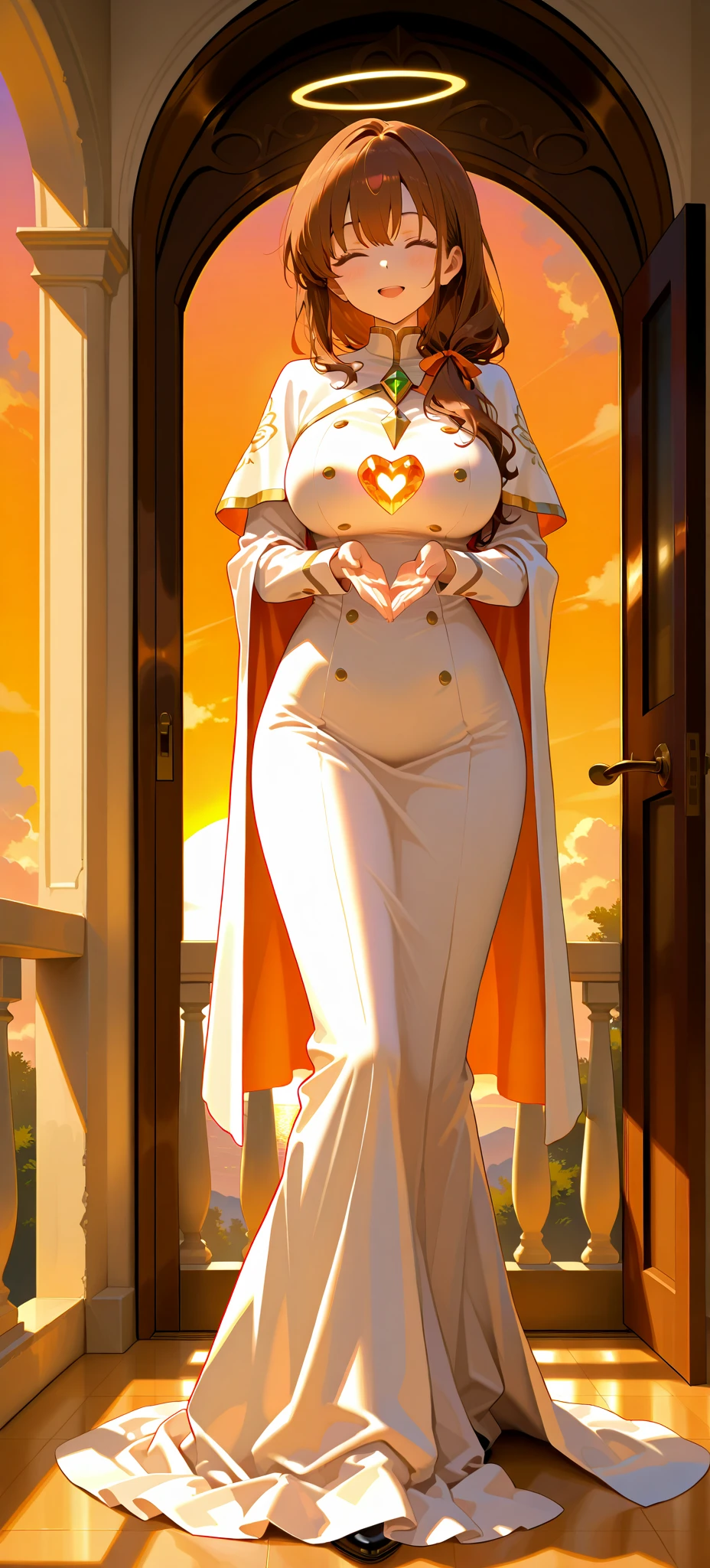 Full body, masterpiece, female elf Dark skin standing pose (kuro Gyaru dark elf pirotess black skin) (yellow tiger bikini), red cape, red bikini, long white hair, strong body, abs, Shiny Skin, Sunglasses, FEMALE, big breasts, voluminous breasts, curvy breasts, mesh stockings, standing with a bouquet (red roses), full height, bottom view, best quality, very detailed, ultra 8k resolution, huge breast, coat , vest, long skirt, portrait, full body, Victoria's clothing, long dress, knight, pants, black skin suit, medieval city, plants, vest, polo shirt, forest, long skirt