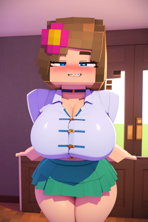 Vanellope von Schweetz, detona Ralph, Disney, 1 girl, solo, (((bimbo))), big nipples, big breasts, Cartoon style, NSFW, big pussy