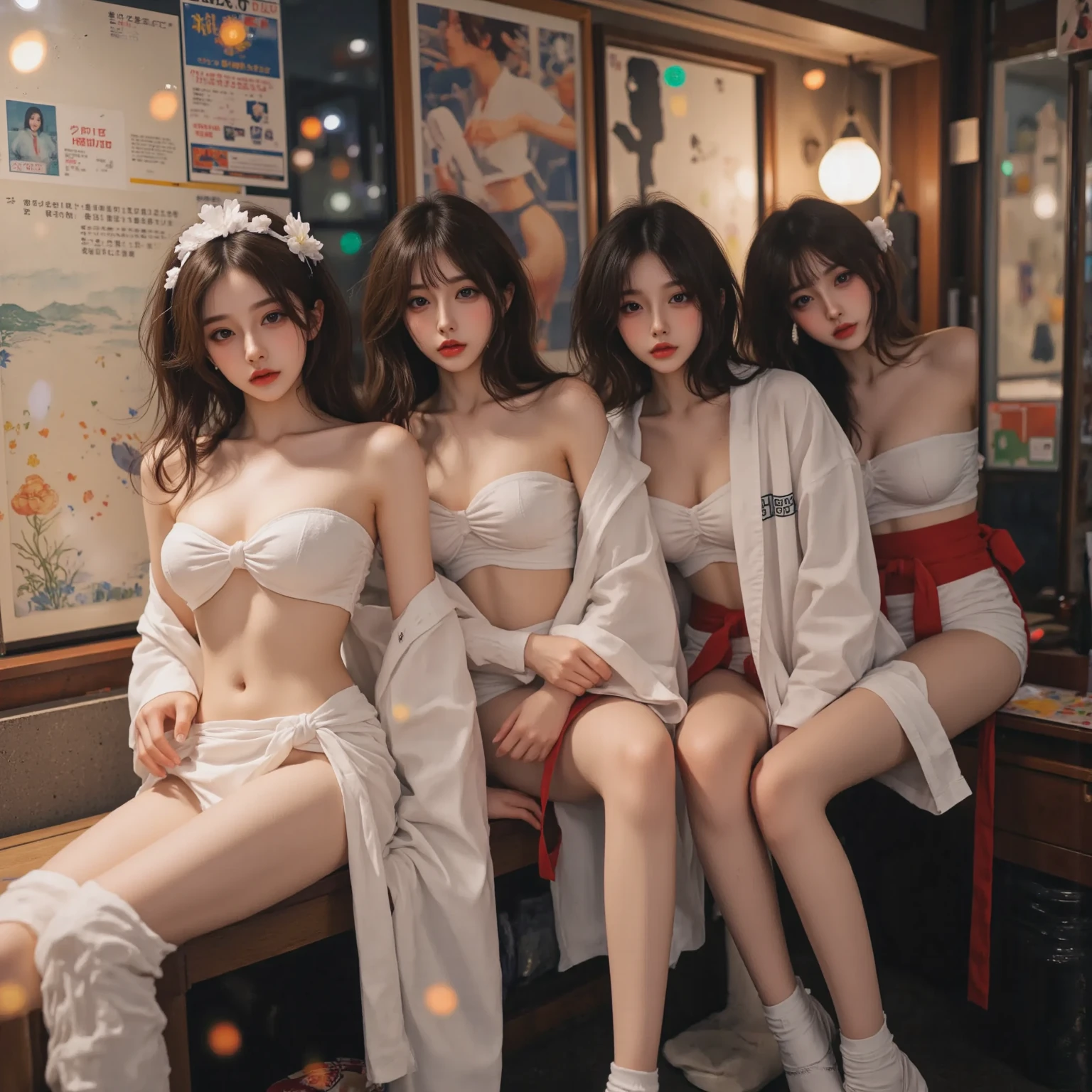 比基尼,White ass pantyhose,White stockings,Thick white pantyhose,thick white dance socks,without wearing shoes,Colossal tits,hip is cocked,super detailing,hyper HD,A high resolution,1080p,Anatomically correct,Acura,body coordination,Portrait photos,Slender thighs,Delicatemakeup,Best quality at best, tmasterpiece, 超A high resolution, RAW photogr, Beautiful and beautiful,deepshadow, (realistically:1.4), full-body composition, Striking perspective.Bare-chested