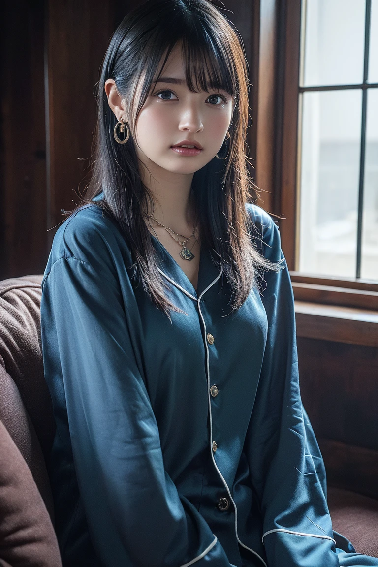 (((Masterpiece，Highest quality，Ultra-high resolution)))，(((極めてdetailed，detailed)))，((Highest quality，8K，16K，))，Japanese，high school girl，Girls&#39; School，Reader model，Gal，cute，Beauty，sexy，glamorous，uniform，cardigan，blouse(Wearing clothes next to the skin)，mini skirt，Knee-high socks，boots