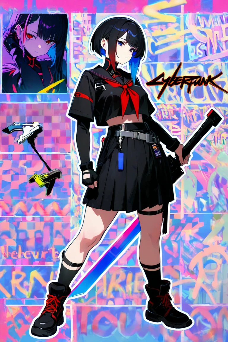 ((((dramatic))), (((gritty))), (((intense))) film poster featuring a young woman as the central character. She stands confidently in the center of the poster, wearing a stylish and edgy outfit, with a determined expression on her face. The background is dark and gritty, with a sense of danger and intensity. The text is bold and attention-grabbing, with a catchy tagline that adds to the overall feeling of drama and excitement. The color palette is mainly dark with splashes of vibrant colors, giving the poster a dynamic and visually striking appearance,tachi-e