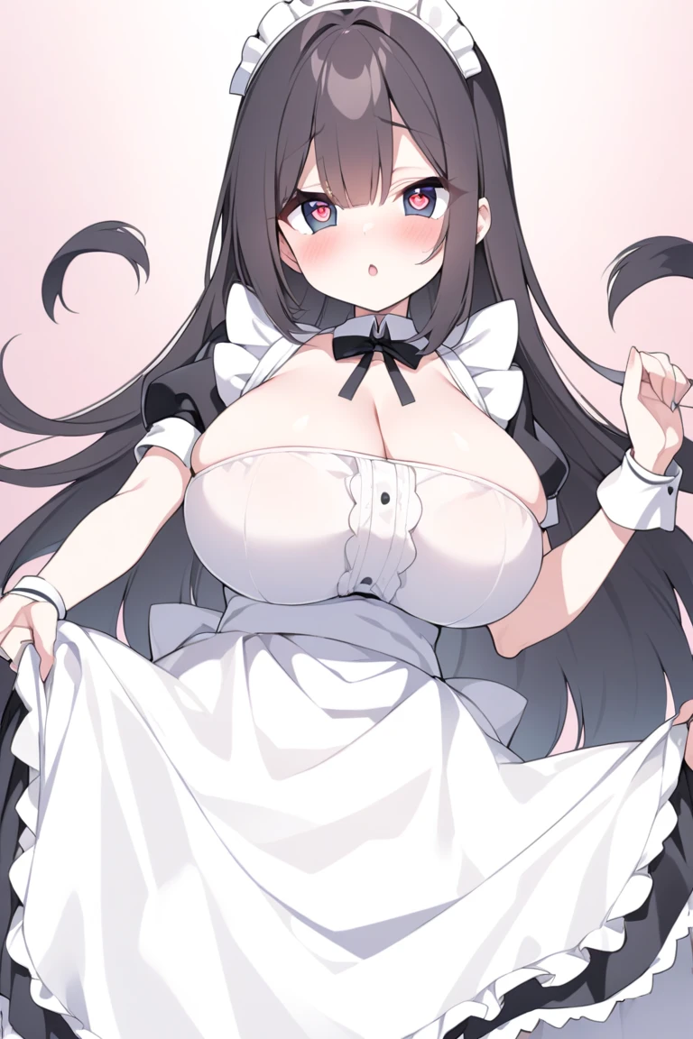 (masterpiece,best quality:1.2),1girl,solo, (white turtleneck cropped sweater, sleeveless, white gloves, long white socks, black pleated skirt, long curly wavy brown hair, black beret, big black neck bow, extra accessories, cute pose, standing, light blue eyes, smile, white bow in hair, super big thighs, tall, super thicc, super thick body:1.2), indoors, (big bursting round breast, super milf, side boob, super bbw, perfect breast:1.2)