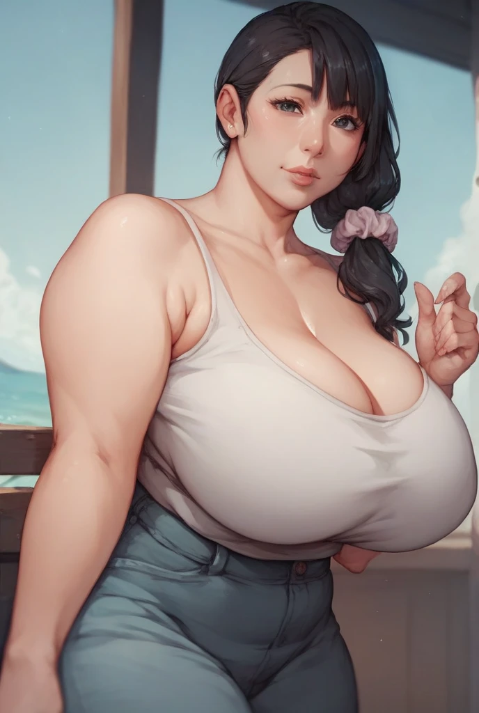 8K, raw, lovey-dovey, blush, milf ,mature, masterpiece