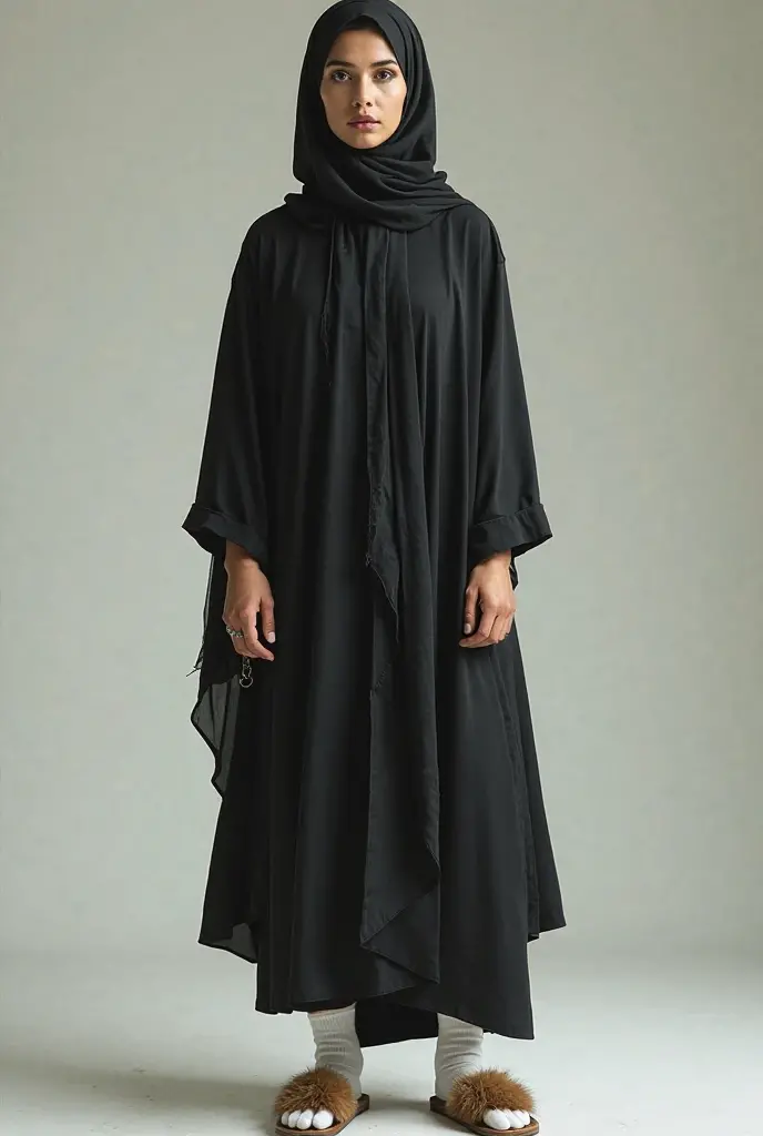 A photograph of a Malaysian hijab girl, long hijab and modest dress, detailed face, looking at camera, medium body shot, 8k uhd, high quality