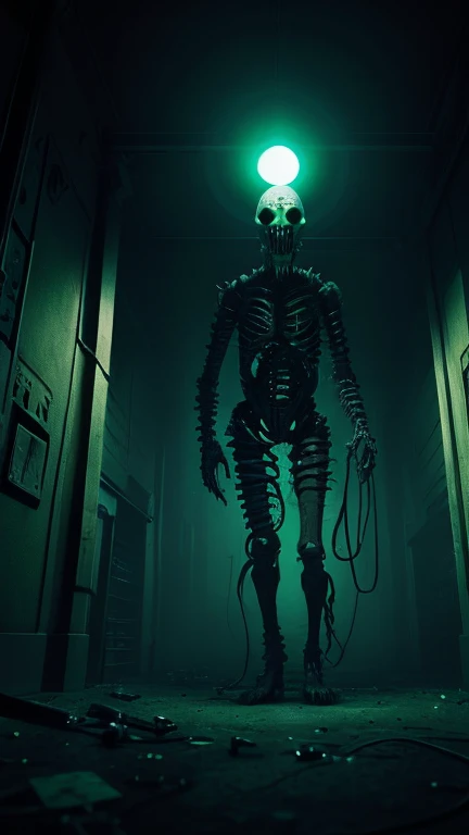 horor, simple background, Lovecraft, horrible, nasty, apavorante, full body, electric creature, composed of bizarre body, full of blue eyes and skin made of pure energy.