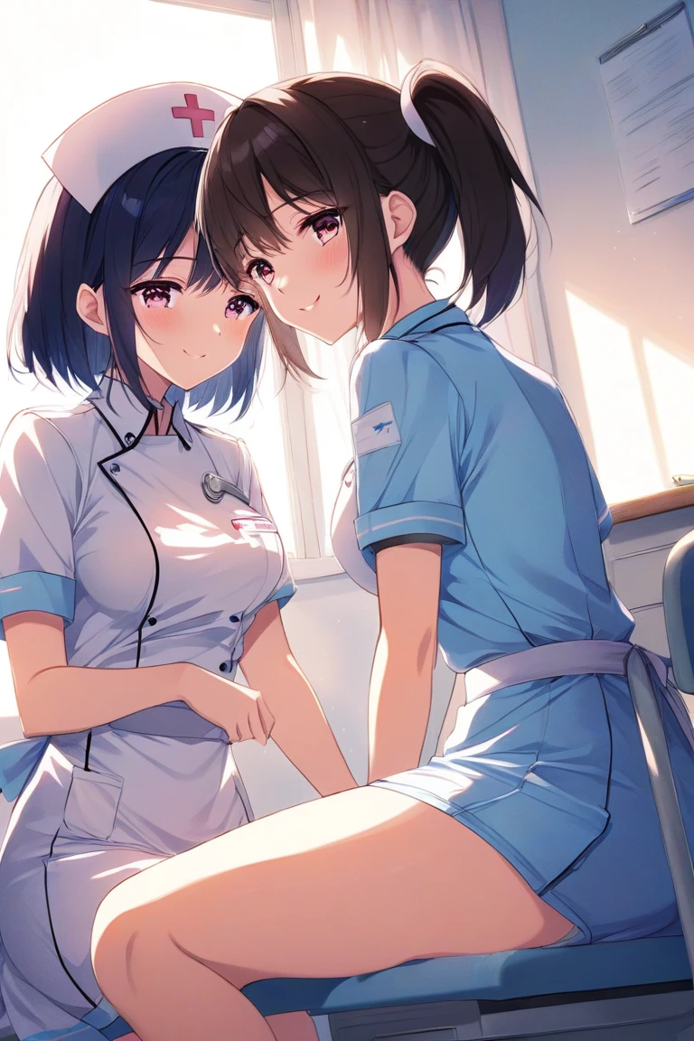realistic, 1gril, per HD, 12k, slim body, rather big body, six pack body, big round breasts, uniform nurse girl clothes, beautiful breasts, looking at the camera, sitting on the dildo, long black hair, facial details, detailed person, body details, hair details, breast details, vagina details, eye details, sweat details, water details, pose (Masturbating with 3 girls 3 mens) whole body, klimaks masturbating, perfect masturbating, stay in kitchen, lesbian, licking dildo, klimaks face masturbating, squirting sperm, saddly