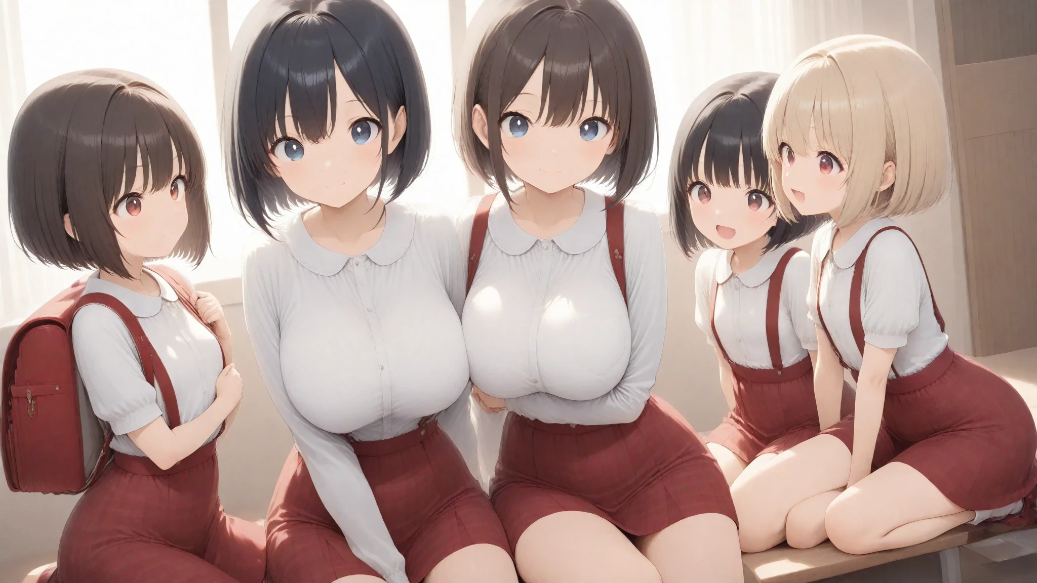 Highest quality,masterpiece,Ultra-high resolution,Perfect ???????,(Faithfulness:1.4),(hideたくしあげ、??????????)、RAW Photos,Embarrassing,Red face、Short hair kids,A woman with long hair tied up and a 12-year-old girl with short hair,(Large Breasts:1.8)、(Big Breasts)、(Boldly emphasize your breasts、No bra)、(Tightly knitted sweater、No sleeve、Off the shoulder)、Women and girls with small breasts, Mom and her small breasted daughter,Gorgeous mother and pretty girl,(Museum、hide),Knee Shot,Cinema Lighting,Gravure Model Parents,Idol's Daughter、Adorable,Heartwarming, (Nipples:1.2)、(Rubbing my daughter's breasts、Lift the chest)、(Long-haired mother and short-haired daughter)、(Mother in a knitted sweater and daughter in underwear)、透けNipples、Transparent skin、obscene