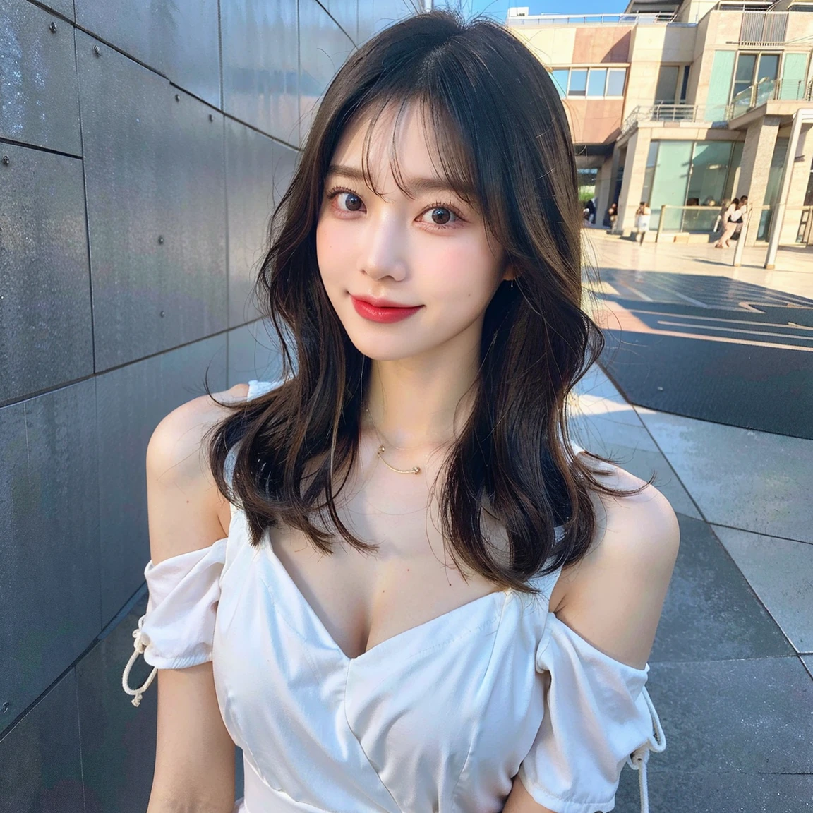 highest quality、high resolution、8K、Girl 1 Mature Mature Mature Woman Person、(huge )、in the house、(street:0.8)、sleeveless dress、luxury、(medium hair)、Beautiful detail sky、beautiful earrings、(dynamic pose:0.8)、(whole body:1.2)、breeze、shiny skin、sight、cowboy、swimsuit
