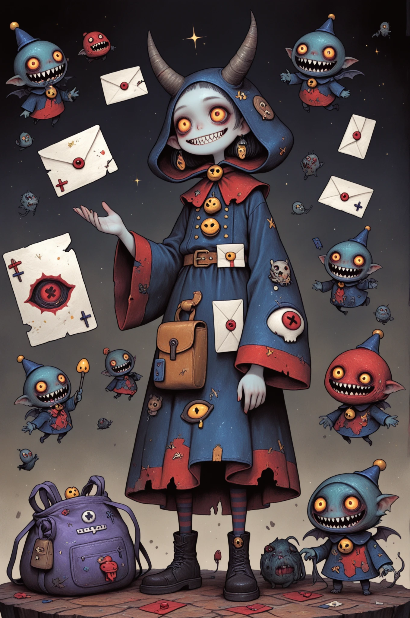 ((festival)), Outline Cool colors, ((Jumping phobia)), scribble, nightmare, Doll-like face, Manga Style, rough sketch, Horror elements, (masterpiece), (High resolution), (Very delicate), (clear), Manga Styleイラスト, (drawing style), Cool colors, (Horror elements), Japanese painting, whole body, phantom, angle, (snap shot), Bugaboo, that&#39;terrible, (spooky), Japan sculpture, primitive art, old picture scroll style, old staging, Ancient mural style, crazy illustration, antique, Dark atmosphere, Flat Illustration, Crazy Smile, spookyな外観, Characteristic hairstyle, creative accessories, Unique atmosphere
