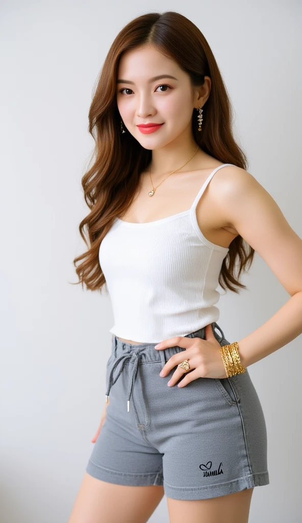 closeup, smile, parted lips, blush, black overalls, yellow harem pants, <lora:kpop_makina69_wonyoung_v3.0:1>, photography, RAW photo, photo, sharp focus, Canon 5D, Fujifilm, cinematic lighting, professional lighting, natural light, ray tracing, volumetric light, masterpiece, best quality, high quality, highres, ultra highres, 1girl, (half body:1.5), half length shot, standing, shiny eyes, (looking at viewer:2), facing the viewer, solo, smooth skin, detailed hair, pureerosfaceV1.9Q3J, [:(detailed face:1.2):0.2], <lora:1.5_perfect hands:1>
