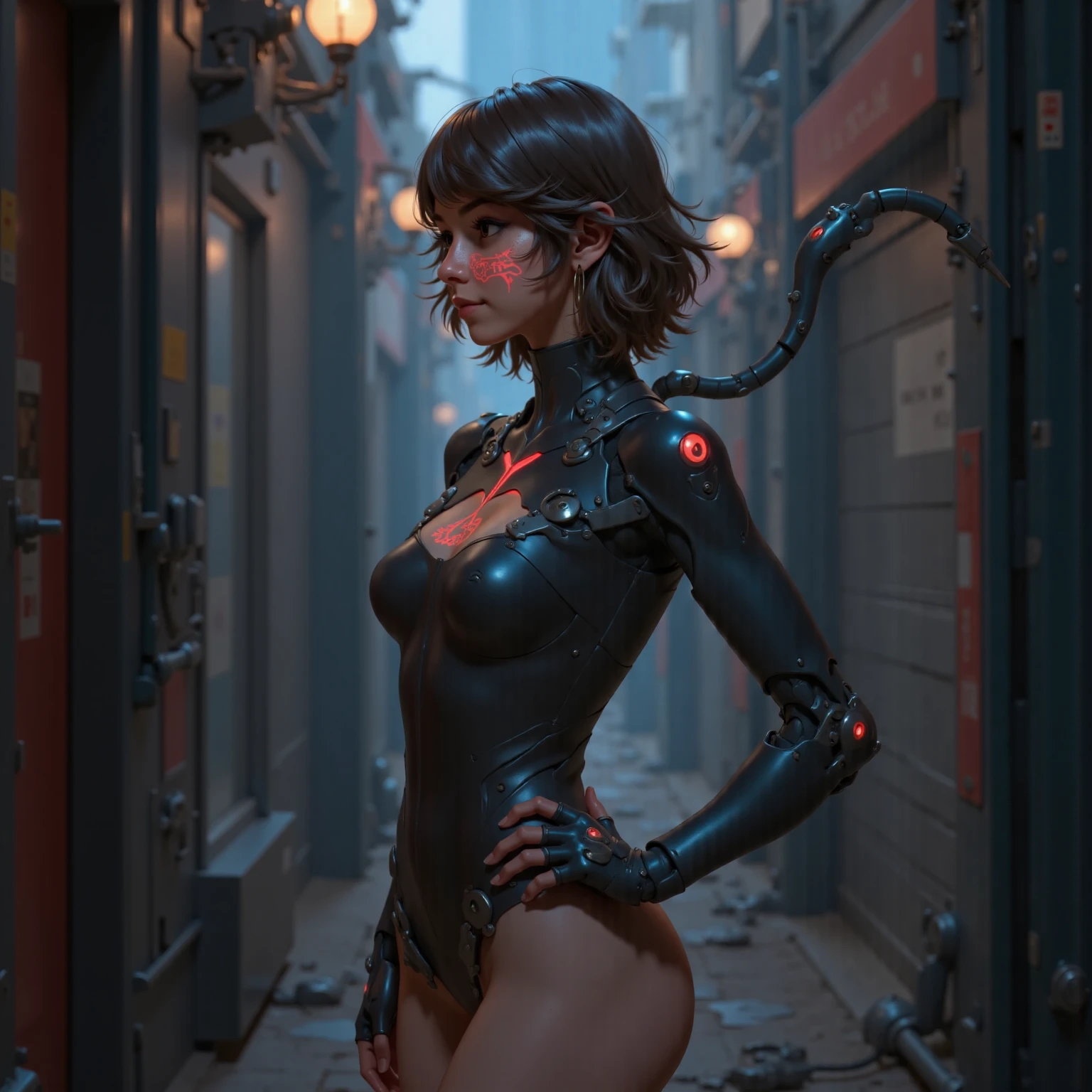 (style of hugh ferriss), A full portrait of a futuristic dystopian laboratory ,<lora:Mecha:0.34>,<lora:reelmech1v2:0.4>,scrapper android,(heavy pulse:1.3),blood.,oil,mud,cry,sad expression,intricate, elegant, highly detailed, , sharp focus,,<lora:add_detail:0.7> <lora:LowRA:0.3>,dark theme,,cyberpunk,,(luminescence:1.3),(heated fist:1.2),(fight club:1.3)