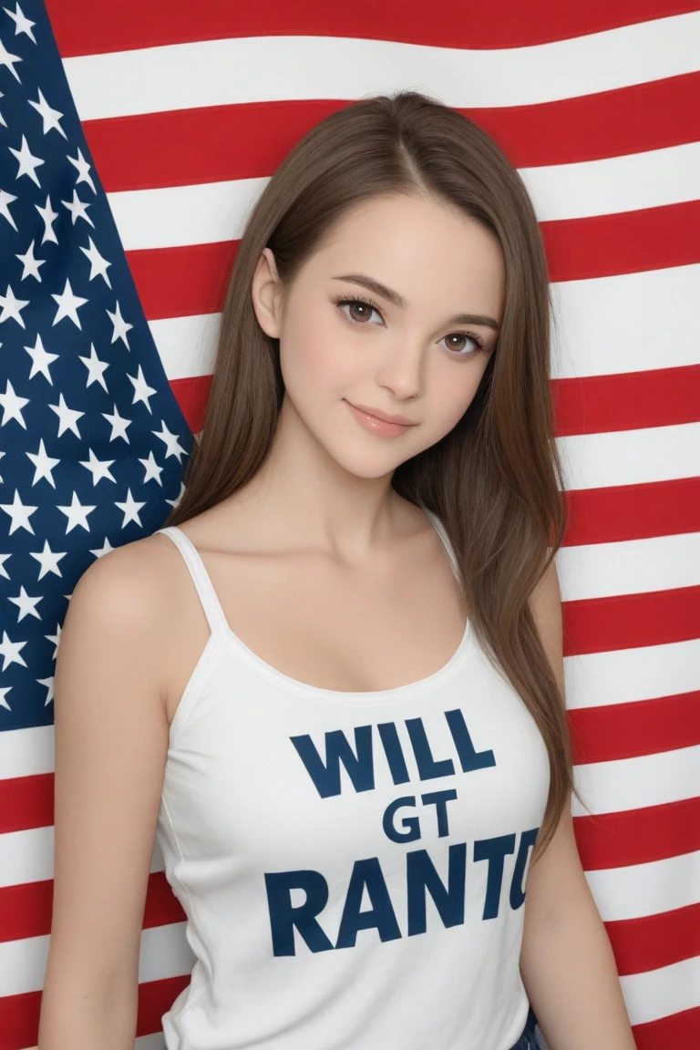 close up, tv_Polina_Tkach_M_V1, dressed in usa t-shirt for 4th of july, at a picnic,