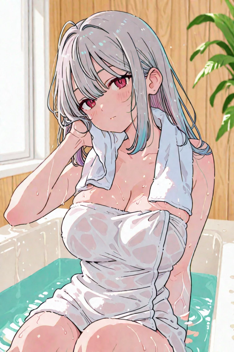 highest quality,wonderful,finely,extremely detailed CG Unity 8K wallpaper, (1 girl, blue eyes), ((largest breast)),(huge breasts:1.2), (black school swimsuit:1.3), (bare shoulders:1.1), (clavicle:1.1), (semen:1.2), (loli:1.5),(sperm:1.2), (zettai ryouiki:1.2),(constriction:1.2), (Are squatting:1.2),(Nipples),(Nipples visible),  ((cum,sperm,semen)),(((cum on face))),((ejaculation semen)),((ejaculation cum)),(((bukkake))),purple hair,arms up,armpit,locker room,(((cum on body))),(((sukumizu))),Glasses,