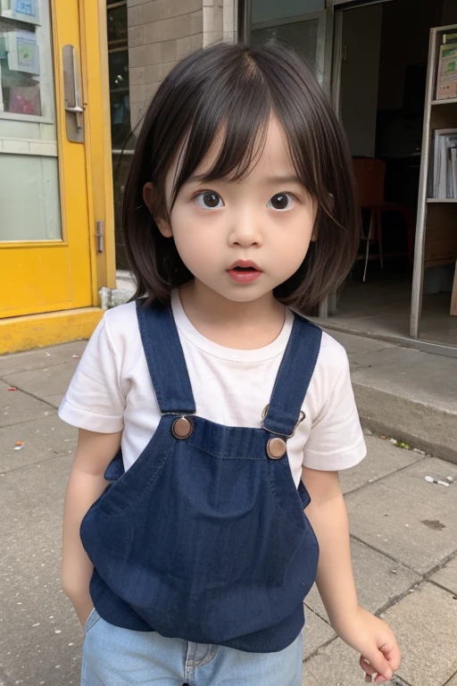A small girl with big 