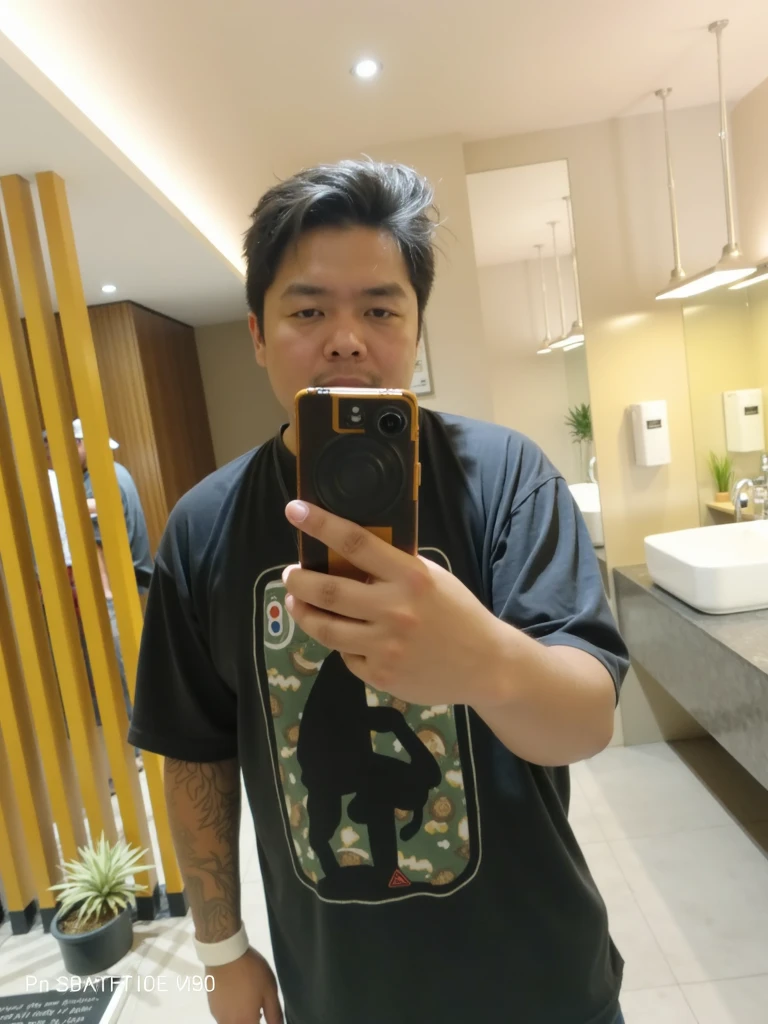 a young asian man taking a selfie with a smartphone, a dark-skinned woman with dreadlocks standing next to him, detailed facial features, high quality, photorealistic, 8K, HDR, studio lighting, cinematic lighting, intricate details, beautiful natural scenery, urban setting, city background, dynamic composition, storytelling, award winning photograph
