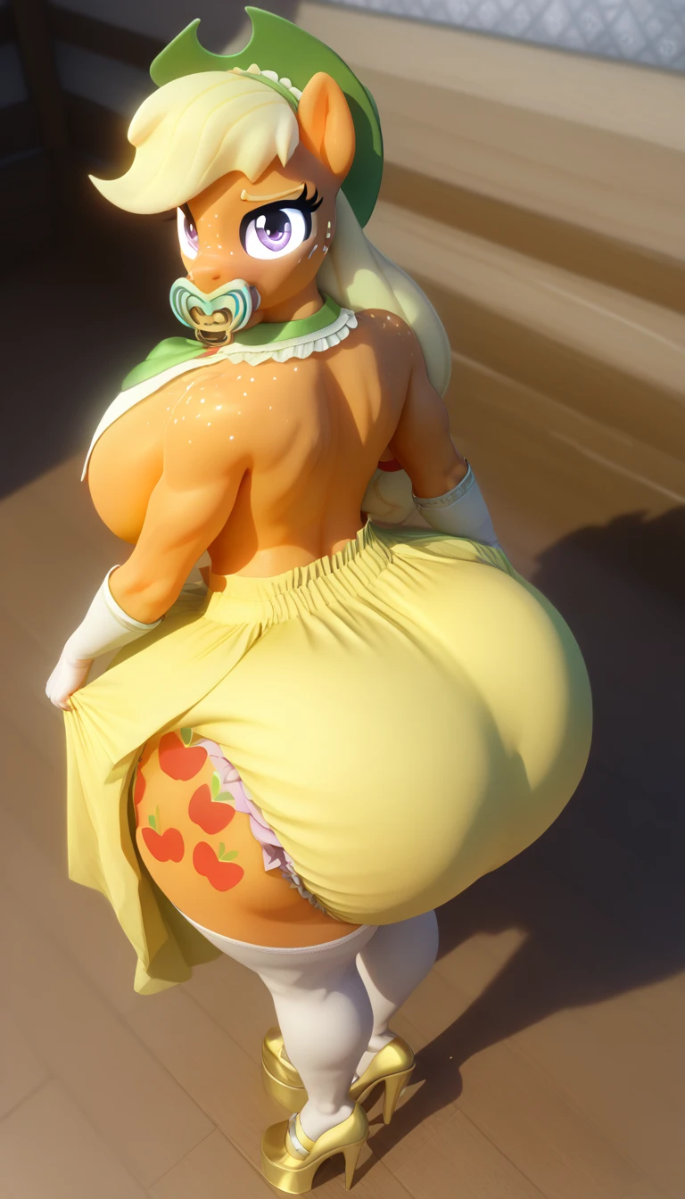  Large breasts, Cute girl,'big sized breast, open neckline. Showing her ass, big ass, back view,wet clothes, sweating from body, white apron, sleeveless, standing, thigh legs, cleavages, ultra realistic eyes , garden outside, pink cooler hair, bright green eyes, ultra realistic detailed eyes, innocent eyes, looking at camera, long hair,