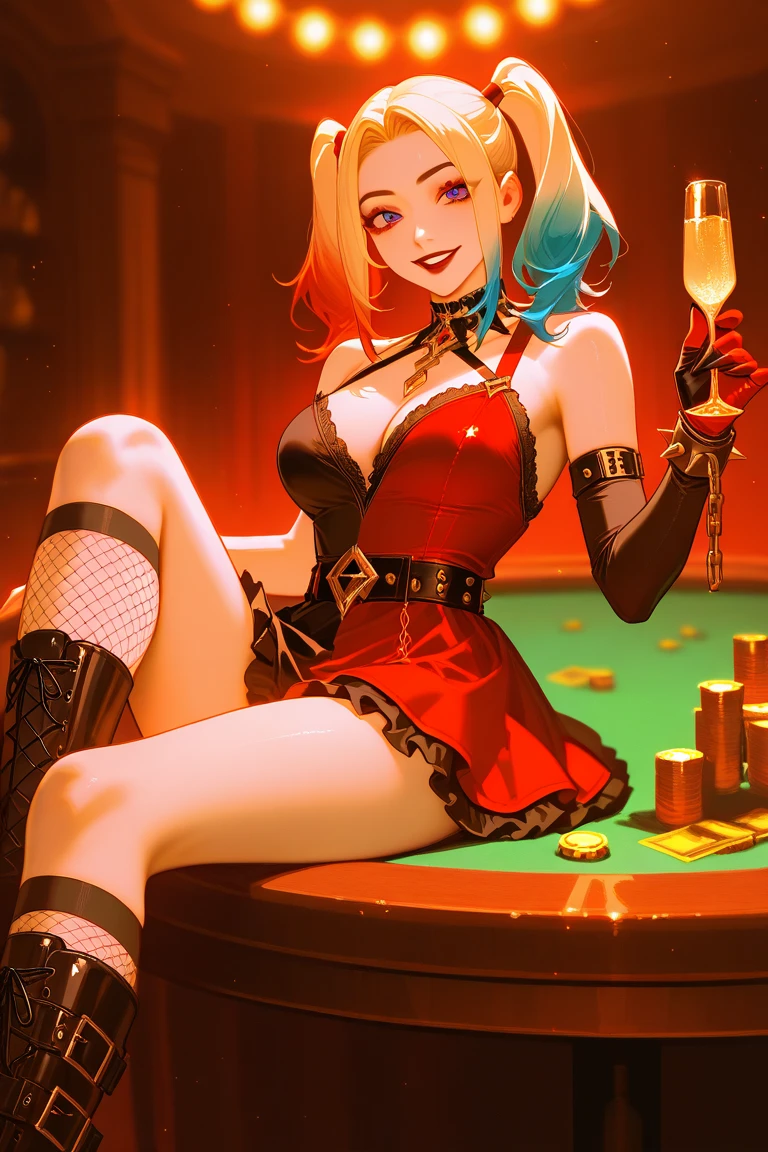 (magazine cover:1.7),Nier Automata, Final Fantasy 7 Remake, Final Fantasy XVI , A woman like Tifa or 2B wearing a red dress and red lipstick, red lips , red dress, Artstation , pixiv, deviantart , aesthetic , beautiful , highly detailed , original work , master piece , extreme details , classy , formal , sitting , legs crossed , holding a drink , upper class bar, the back ground must be under water with fish in the glass , similar to an aquarium , aquatic life , see animals , sea plants, Front cover , Headline