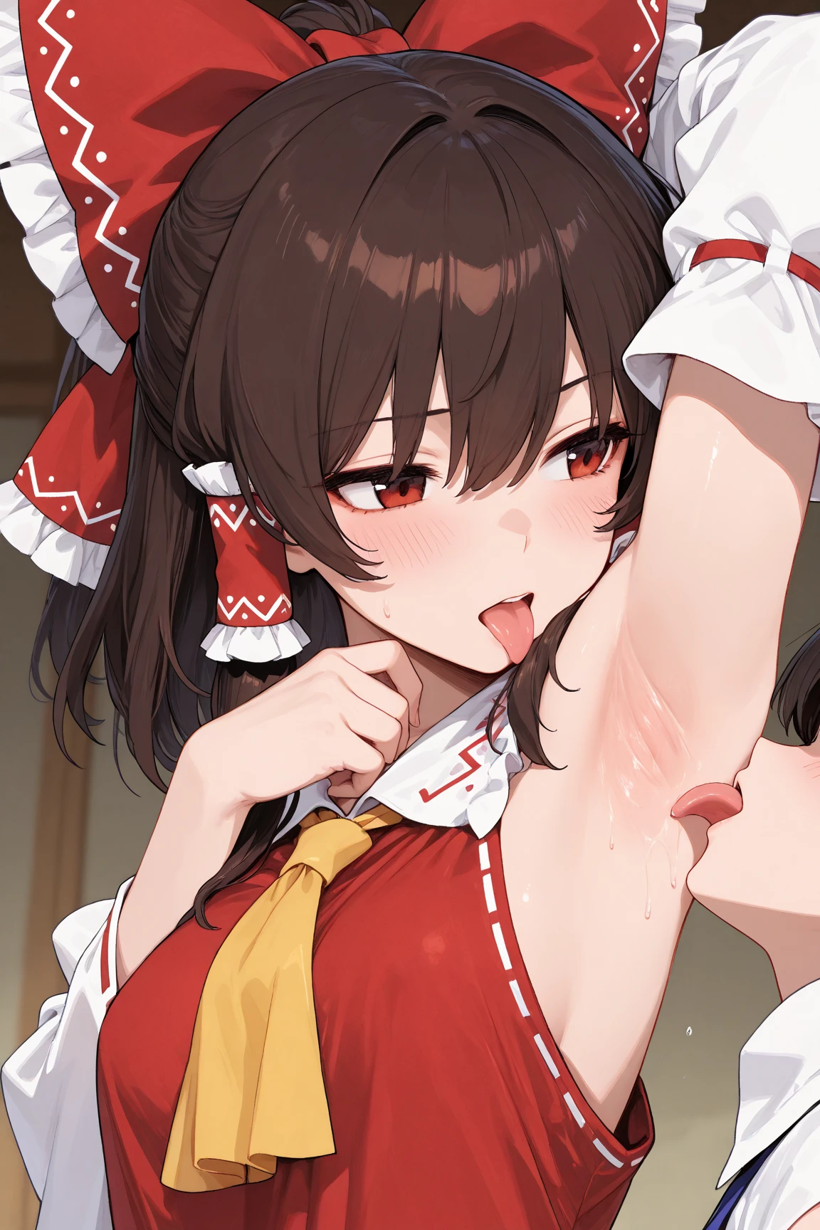 (masterpiece,Highest Resolution,4K High Resolution,Crisp image quality,Ultra HD,Detailed Hair(Realistic ???:1.2),Cat ear,Red Headgear,blush((Full of sperm))(Close-up photography:1.2)(Determined skin)((An eye is a heart)((Penis ejaculating in mouth,Held down and given hard oral close up)(Close-up shot of the mouth) ・,((Suck the dick deep,Great suction))