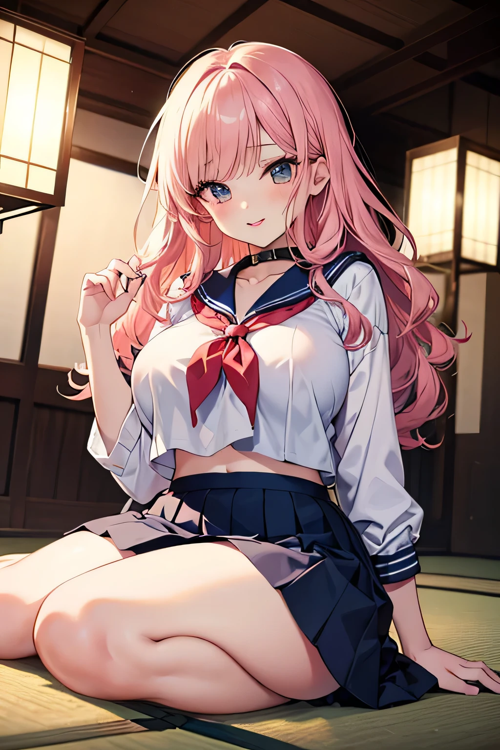 A lot of tissue paper is scattered on the tatami mat.　very large 　Extremely distended 　 bulge　A composition that shows the whole body　Dim pink room　Japan tatami room　Japanese-style room　Dirty room　There is a lot of garbage scattered around　Very dirty blanket　Lying on the futon　Scattered tissue paper　Scattered pink magazines　nn11 girl, Hair Ribbon, Long Hair, smile, Denim shorts,  　university student　Age: 20　Illustrated style　Anime Style　Frown　Narrow Mouth　Small lips　Smile　　Sleepy eyes　Eyes half closed　Very short stature　Baby Face　beautiful girl　Very cute clothes　cheeks pink　Blonde Long Hair　Super Curly Hair　Super long sideburns　濡れて透けたSee-throughの衣服　Wet and sheer sailor suit　Hair band　Wet and transparent very long shocking pink silk skirt　Wet and transparent pearl white silk tights　Wet and transparent pearl white silk innerwear　Metallic luster　A large amount of hot pink silk ribbons are sewn into the clothes　Soaked in the rain　濡れて透けたパールホワイトSuper Long Silk Gloves　濡れて透けたDetailed embroideryが縫われたショッキングピンクシルクパンティストッキング　silk garter belt　Pitiful　clear　Big eyes　Droopy eyes　Shocking Pink Rouge　Super long white leather boots　Wet and see-through white silk 　See-through　Clothes that are see-through from the rain　Clothes are wet with sweat and transparent　A large amount of sweat is dripping from his forehead　sunset　Orange Room,　small amount of rolled up tissue paper,　Used crumpled small tissue paper, There are lots of crumpled dirty small tissues lying on the ground,　Several small rolled up pieces of used tissue paper are lying around　Heavy sweat on face,cold sweat,Sweat dripping from my forehead,Tears dripping from the edges of the mouth,　Sitting on a dirty bed,　A dirty futon with brown spots　Dirty and old tatami mats ,tatami room,　A lot of rolled up tissue paper ,　Garbage is very scattered,　Very dirty bed, 　 A room full of scattered rolled up trash,　Scared　I am going to cry　Embarrassing　服がはち切れそうな　very large 　Extremely distended 　 bulge　Dimly lit room　Sleeping on a tatami mat　Scattered tissue paper　Cute long sleeve sailor uniform with lots of frills sewn into the clothes　Fine frill belly long skirt　high school student　Illustrated style　Anime Style　Frown　Narrow Mouth　Small lips　Frightened face　Baby Face　beautiful girl　Very cute clothes　cheeks pink　Long blonde hair　Super Curly Hair　Super long sideburns　Clothes made of rubber material　Gothic White Lolita Clothing　Hair band　Wet and transparent very long shocking pink silk skirt　Pearl white silk knee socks　Wearing a cute bra under her sailor uniform　A lot of sailor ribbons　Super Long Silk Gloves　Detailed embroidery　Big eyes　Hanging eyes　Stern look　Shocking Pink Rouge　Sweating profusely　Crushed tissue paper　White Long Boots　She is wearing a cute salmon pink bra.