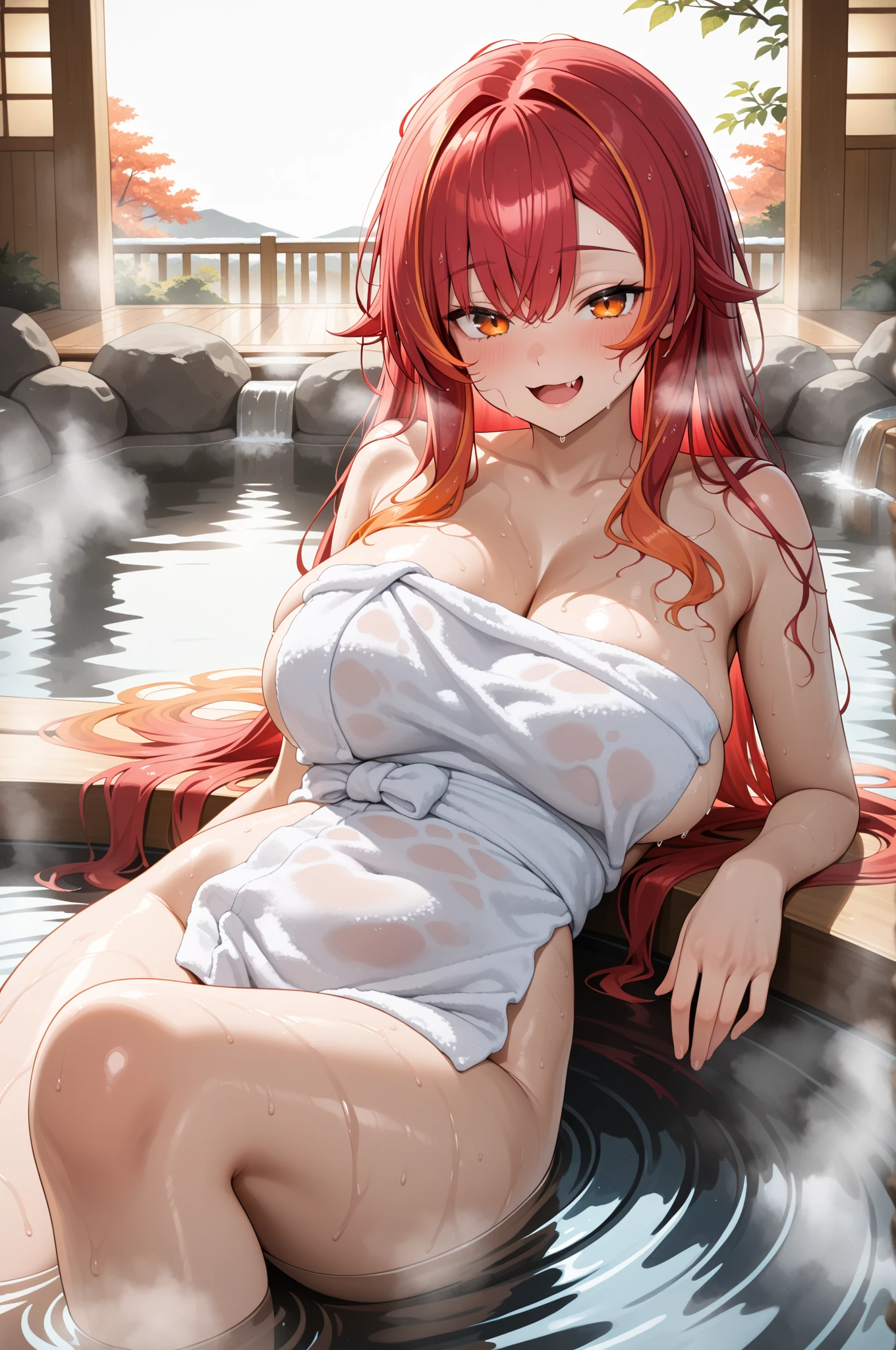 8K,detail,red hair,big breast,sexy,beautiful.