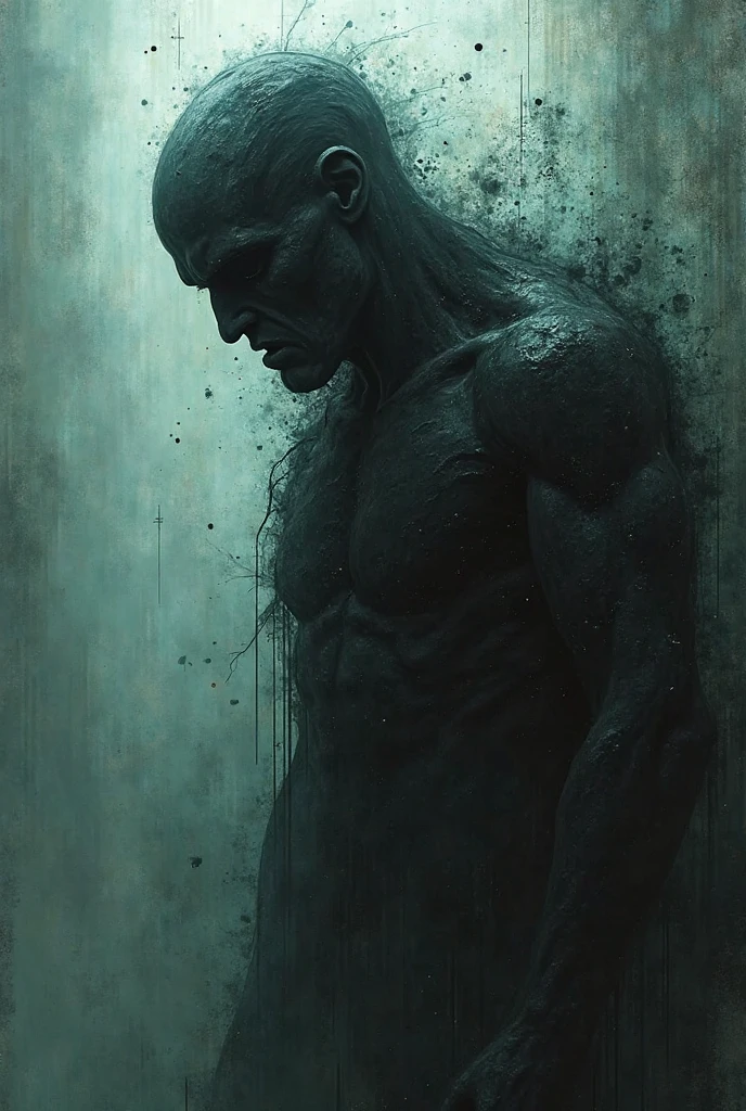 Macabre style, dark, gothic, grim, haunting, highly detailed, bodybuilder with shaved head, very tall, arms on head, (white but beautiful:1.4), (masterpiece, best quality:1.4), in the style of nicola samori, UHD, retina, masterpiece, accurate, textured skin, anatomically correct, super detail, high details, award winning, high quality, best quality, highres, 4K