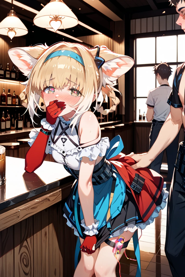 (High definition CGUnity 8k wallpaper), Rock musician、songstress、spot light、Hugging a Les Paul、Original Characters、Portrait of an amazingly beautiful girl、Lunette de soleil、Delicate beautiful attractive face with petite and seductive yellow eyes、Messily painted face、Sharp Eyebrows、glares、open open mouth、Stick out your fangs、Beautiful medium milk、Layered long twin tail blonde、Blush Eyeshadow、Dark eyelashes、Applejack Hat、masutepiece, High resolution, Whole body, eye glasses、Crouching Pose, 2 girls, Black Hair Bob, Long Blonde Hair, 16 years old, Beautiful Girl, Beautiful facial features、slender, Small breasts, Growing from the crotch, erection, big erect, Glowing skin, Licked, Being hugged from behind, Stimulate the , Kissing, agony, , Splashing , abundant splashes on the body and face,,,,,,,,,,,,,,,,,,,,,,,,,,,,,,, School, crass room, open underwears,
,Makima \(chain saw man\),hiqcgbody