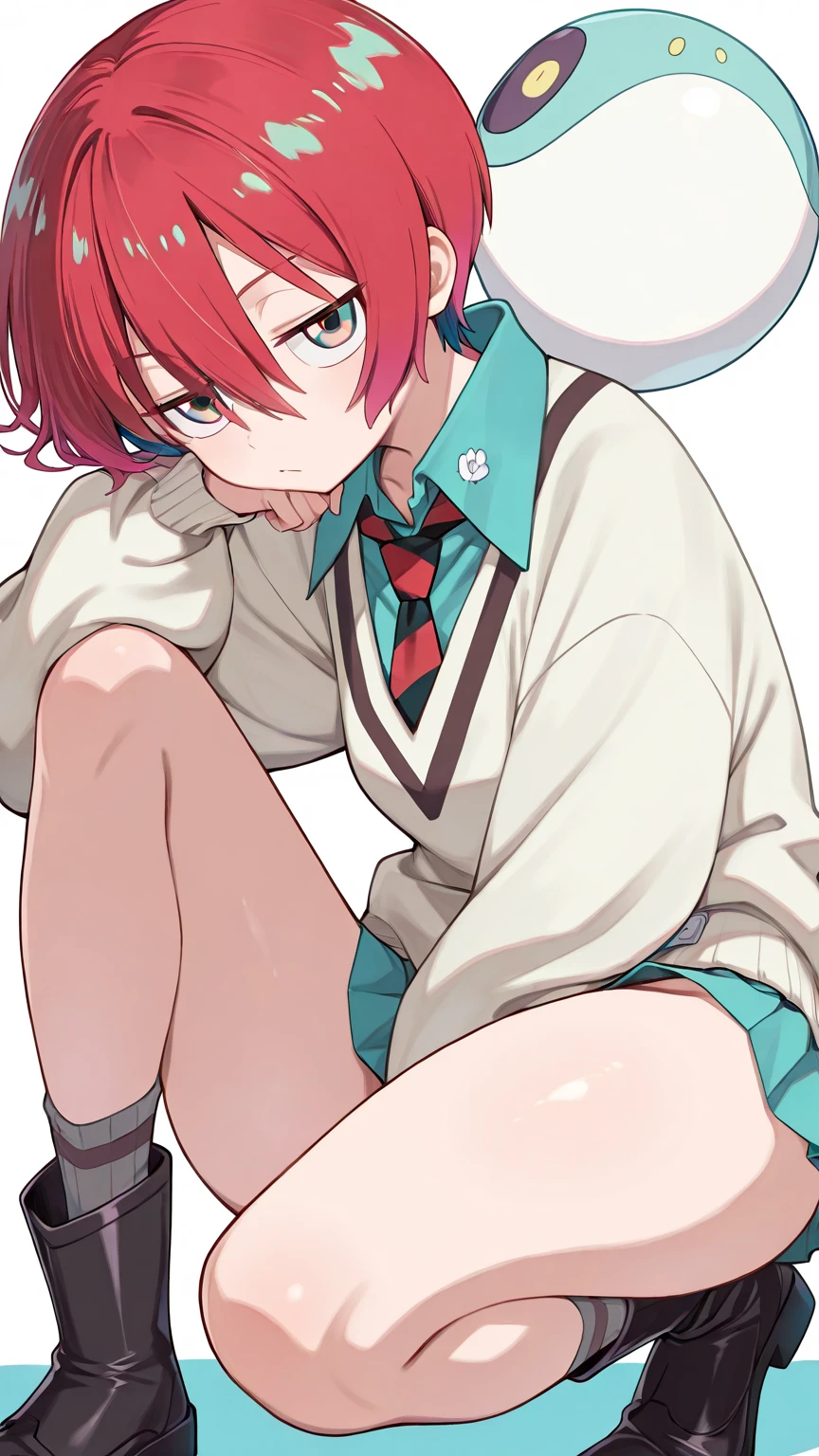 sulletamercury, sulleta mercury, ahoge, aqua eyes, black hairband, dark skin, dark-skinned femaile, hair between eyes, hairband, long hair, low ponytail, red hair, swept bangs, thick eyebrows, (small breast:1.2),
BREAK asticassia , jacket, long sleeves, , white jacket,
BREAK looking at viewer,
BREAK indoors, classroom,
BREAK (masterpiece:1.2), best quality, high resolution, unity 8k wallpaper, (illustration:0.8), (beautiful detailed eyes:1.6), extremely detailed face, perfect lighting, extremely detailed CG, (perfect hands, perfect anatomy),1girl,masterpiece, expensive quality, very_expensive_solve, big_file size, full color,(completely nude:1.2),pussy,niplles,(vaginal sex:1.2),(toddler:1.6),(chibi:1.3),(flat chest:1.5),