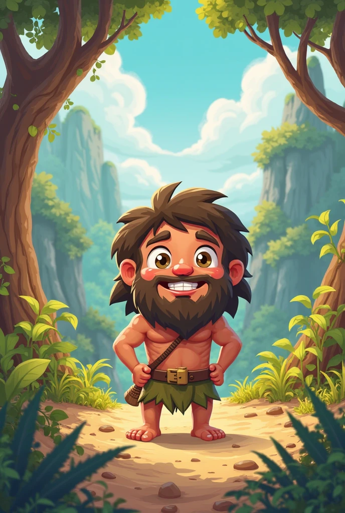 The male scientist in the Stone Age is a bit of a nuisance.