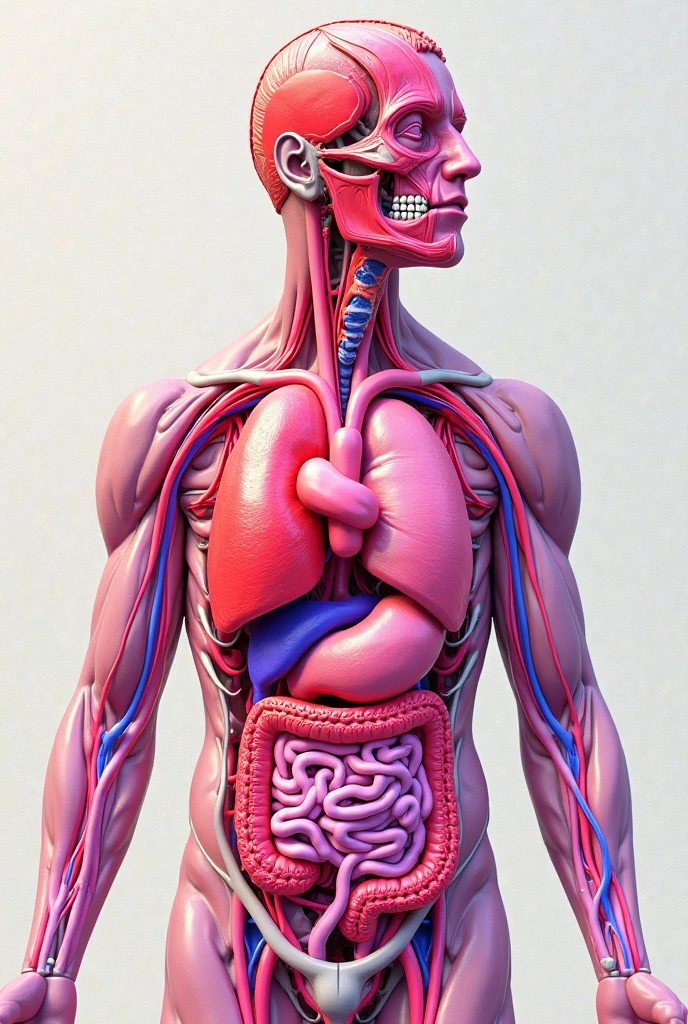 a detailed hyperrealistic human anatomy torso with partially transparent skin, revealing organs, muscles and skeletal system, 1 person, medical illustration style, gold abstract mandalas, petals blending seamlessly, neutral background, best quality, 8k, photorealistic, physically-based rendering, extreme detail description, studio lighting, sharp focus, ultra-fine painting, vivid colors gold brains, sandstorm death cinematic