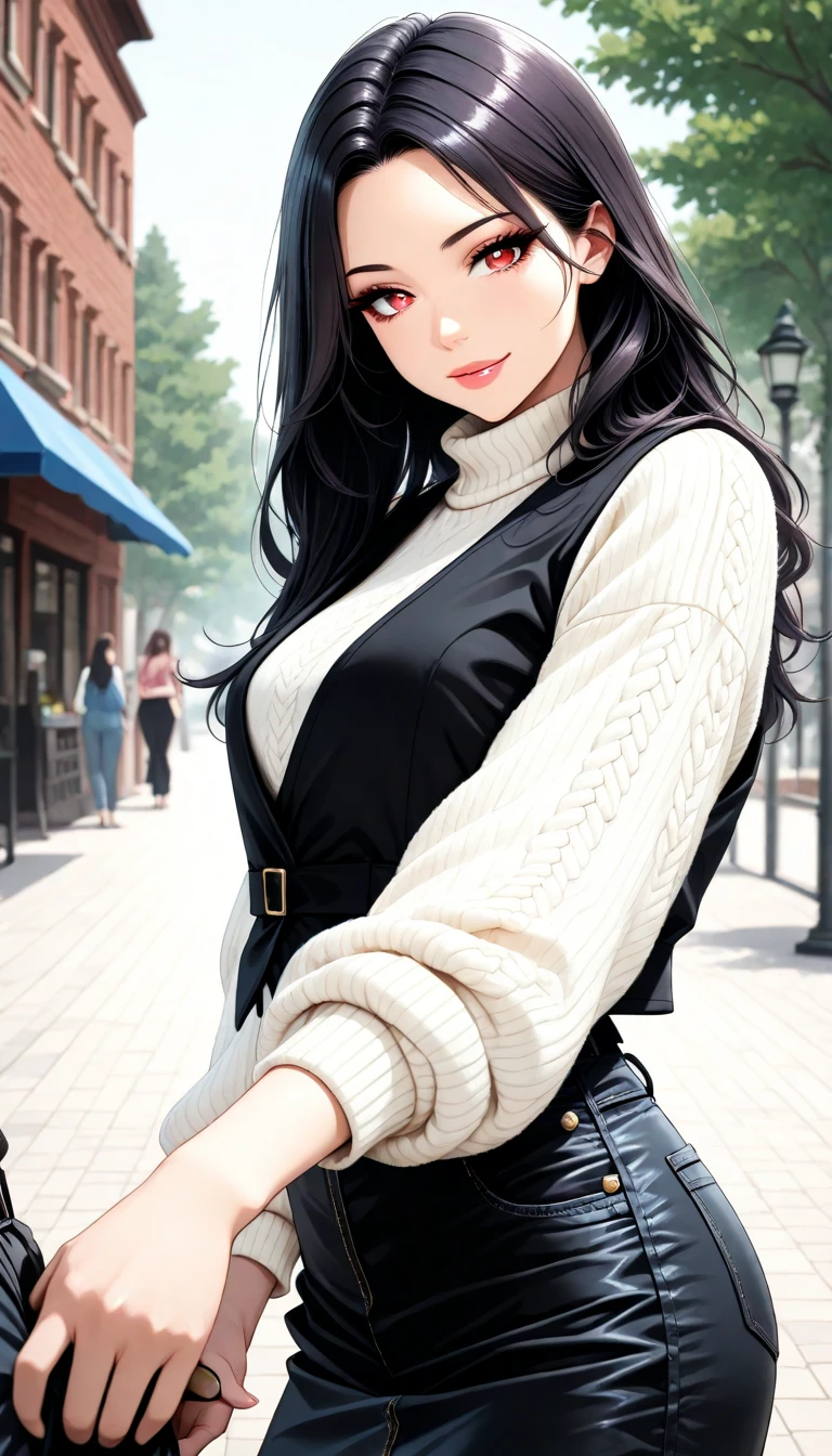 (masterpiece, top quality, best quality, official art, beautiful and aesthetic:1.2)
1girl, adult woman, medium breasts, lips closed, beautiful eyes
medium shot,
hands in lap,
sexy,
winter clothes,
subtle lipstick,
content, freckles,
blue eyes,
looking away,
head tilted down,
in the style of Hirohiko Araki,
<lora:add_detail:-1>
<lora:DEEP-Ink.:1>