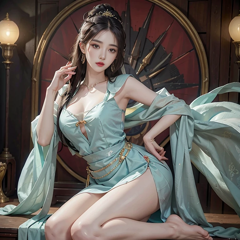(heavy chest)、highest quality、masterpiece、ultra high resolution、(Blue Dragon Armor)、(((Metal製))),(((big breasts)))、(((detailed white micro bikini))),(She wears a beautiful crown made of precious stones.),(Photoreal:1.4)、RAW photo、1 girl、(((random hair))、(((color々take a pose)))、glowing skin、(((black chinese dragon)))、intricate and gorgeous hair ornaments、(Looks like a gorgeous jewelry necklace)、(someone who looks at you calmly, Eyes like a goddess.)happiness:1.2)、(metal bikini background)).((Beautiful coral and sea background))、steep cliff、(ruins background)、((Super realistic details))、portrait、global illumination、(sexy pose)、Shadow、octane rendering、8K、big breasts、Raw skin exposed in the cleavage、Metal、intricate decorative details、Japan details、very intricate details、realistic light、CG Society Trenlow Eyes、Eyes shining towards the camera、2 stocks、(veil)、(((heavy big))),Shining eyes shine、armpit、