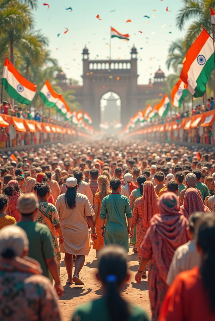 78th India independence day wishes in public gathering