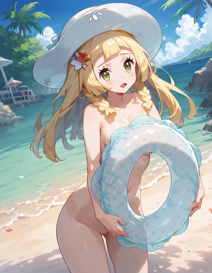(nsfw:1.5),1 girl, Moderate , it is, wearing a white hat, Sit in the water, stand, white bikini, Wet, blue water, brunette long hair, smile, ((movie water))、Perverted grin、vagina、SEX in、1 male、thick penis、sexual fluid overflowing、woman on top、hard from behind、Braid、obesity、Chubby、( juice stains:1.2)
