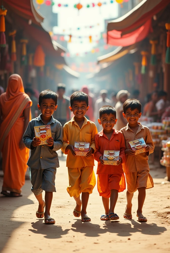 So many boys are peddling for street puja
