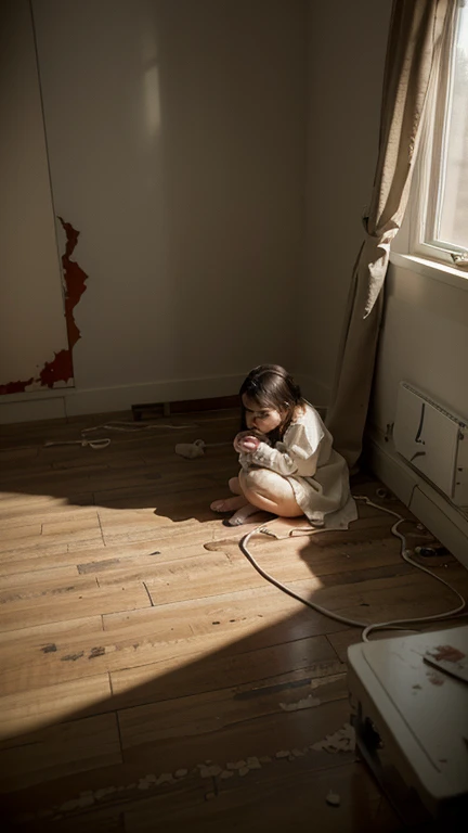 In one room,A lonely little girl,Stretch out your hands and crave a hug,The eyes are full of lonely and helpless expressions that longing for hugs --auto