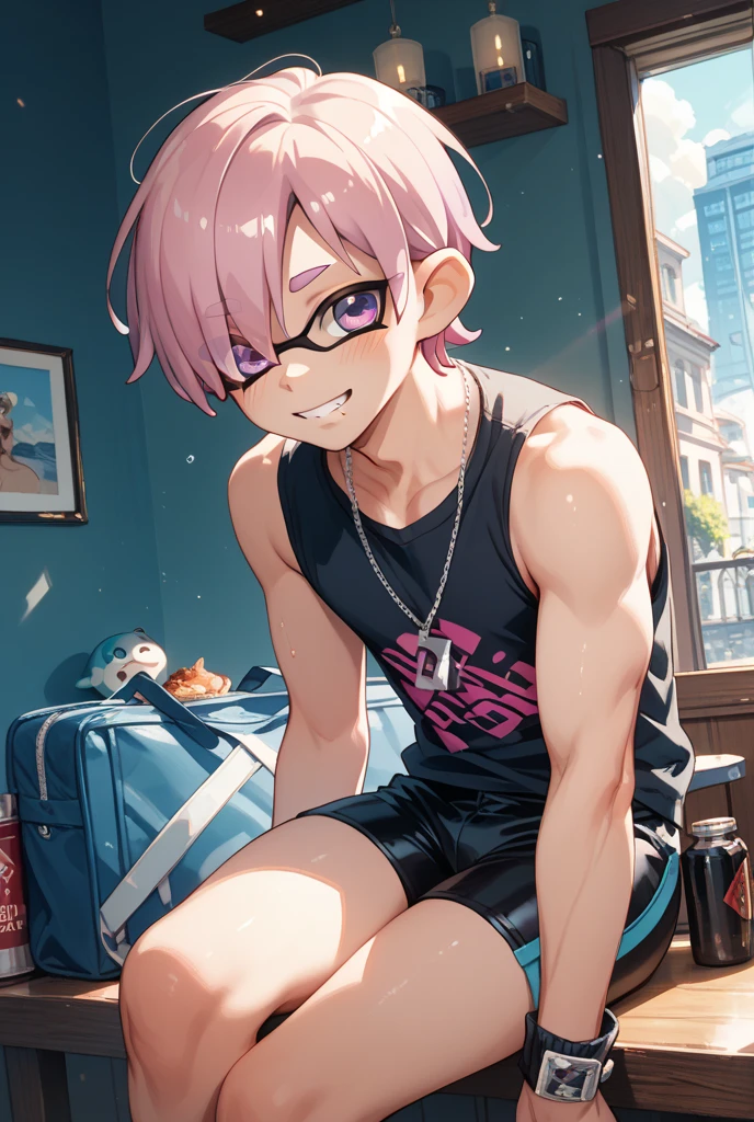 (masterpiece, best quality),Mirror reflection，gym room，Male children,nakeness,A young boy with,younge boy，Kid's face，Cold，infancy，Young age，Short round face，Flat chin，infancy,(Kid's face),spread their legs,Pink belly hair,Pink chest hair,Pink pubic hair,Young age,Flat chin,Fine face in detail,White men's briefs,musculous,pink short hair,Bright Hair,White eyes,Keep your eyes wide open,nakeness,White briefs,White briefs,Pectoralis abdominal muscles,Strong and well-developed muscles,bright,Bright and vivid colors,(depth of fields:1.2),Positive audience,looking at viewert,spread their legs,the night(masterpiece, best quality),Mirror reflection，gym room，Male children,nakeness,A young boy with,younge boy，Kid's face，Cold，infancy，Young age，Short round face，Flat chin，infancy,(Kid's face),spread their legs,Pink belly hair,Pink chest hair,Pink pubic hair,Young age,Flat chin,Fine face in detail,White men's briefs,musculous,pink short hair,Bright Hair,White eyes,Keep your eyes wide open,nakeness,White briefs,White briefs,Pectoralis abdominal muscles,Strong and well-developed muscles,bright,Bright and vivid colors,(depth of fields:1.2),Positive audience,looking at viewert,spread their legs,the night