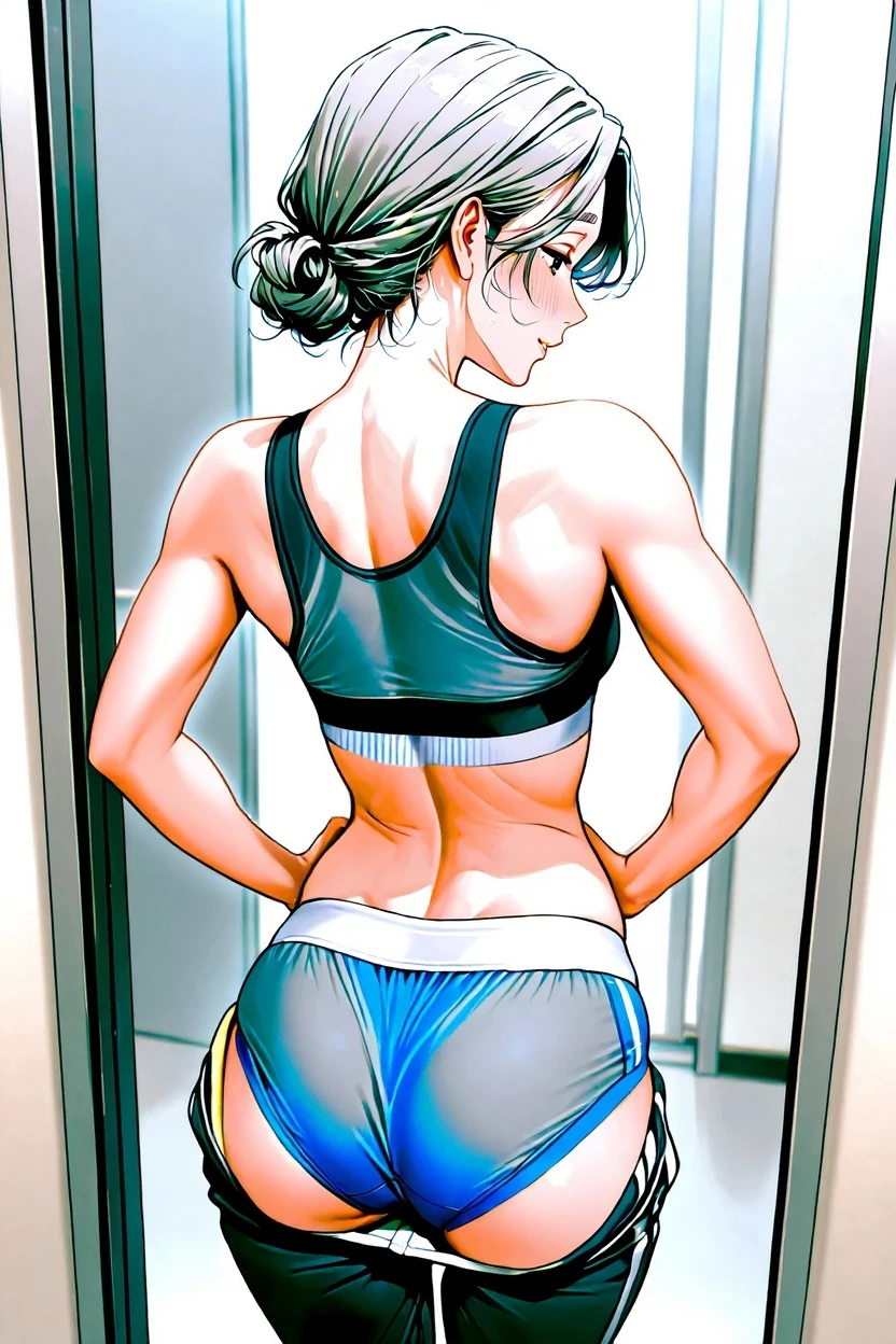 Videl showing off her ass in a back position, bunda detalhada, bunda volumosa,focar na bunda, sapatos detalhados, corpo detalhado,focar nas costas, rosto detalhado, roupa detalhada,Full HD