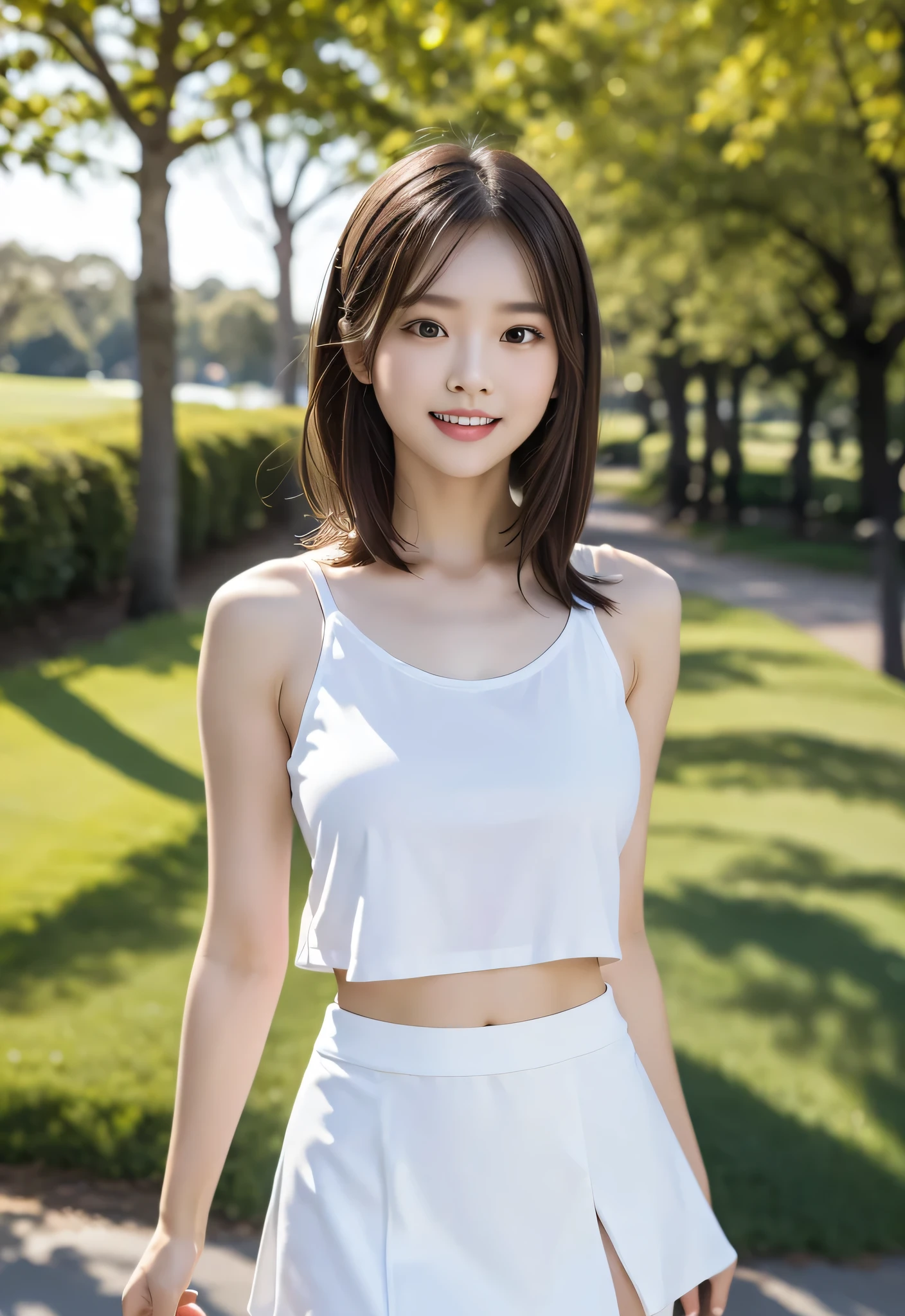 ((Highest quality)), ((masterpiece)), (become close), Perfect Face, , Realistic, photo Realistic, Highly detailed face、Tropical Asia、Plain-looking amateur girl,、Random body types from slim to plump、 18 ~ Random age up to 35, (Skirt flip), ((Skirt flip by myself))、Purple lace panties , Panty Focus, blush:2.0,Mouth half open、 Part your lips, Embarrassed look、Looking at the audience , Full Body Shot , White tank top, ,Random hairstyles for short hair and updos、Outdoor、Sweaty、Wet Skin、Camel'feet、Thigh Gap、Wet crotch