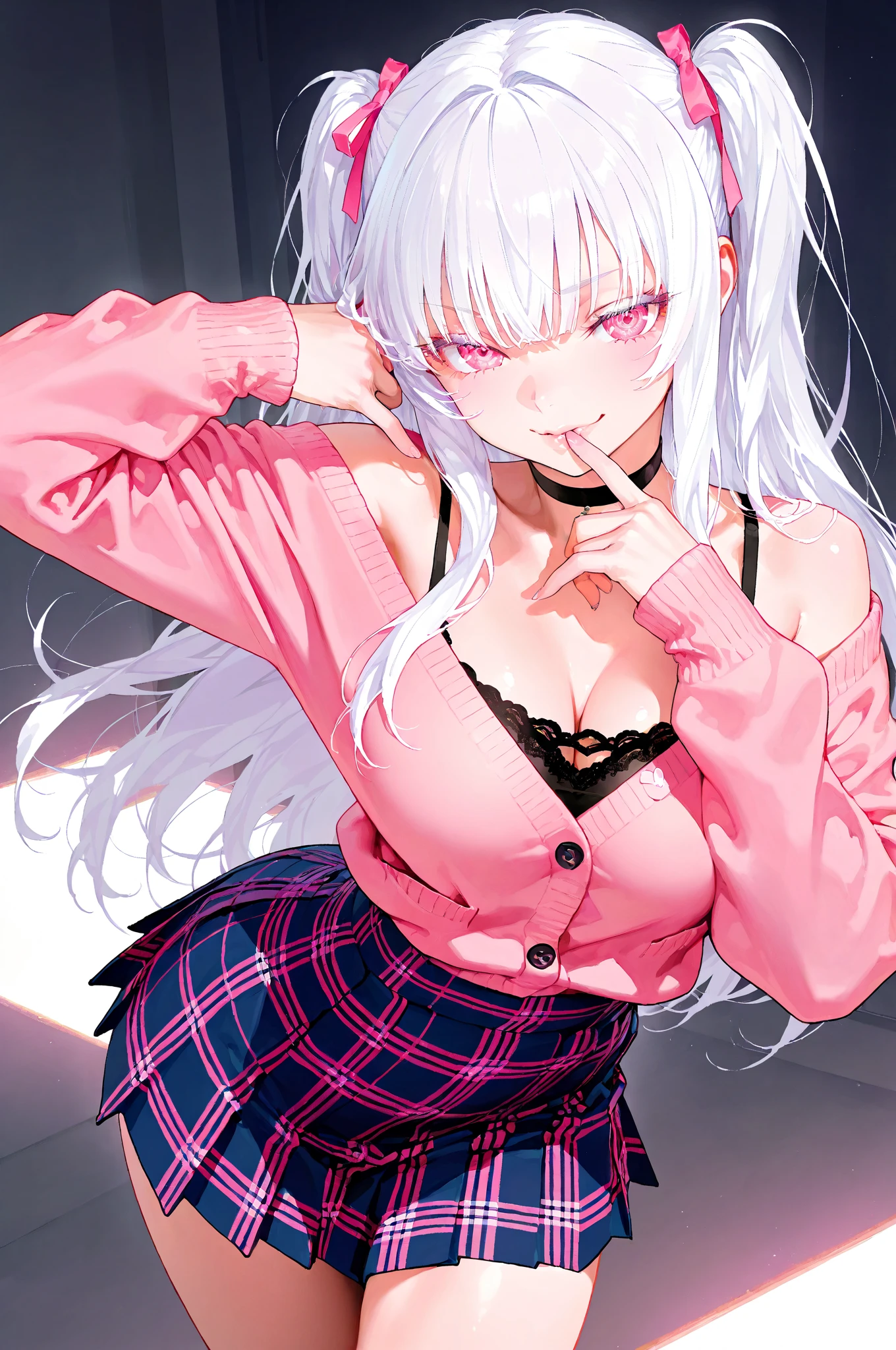 (1girl), young lady, casual clothing, smile, Detailed bright eyes, ((doujin hentai style:1.7))