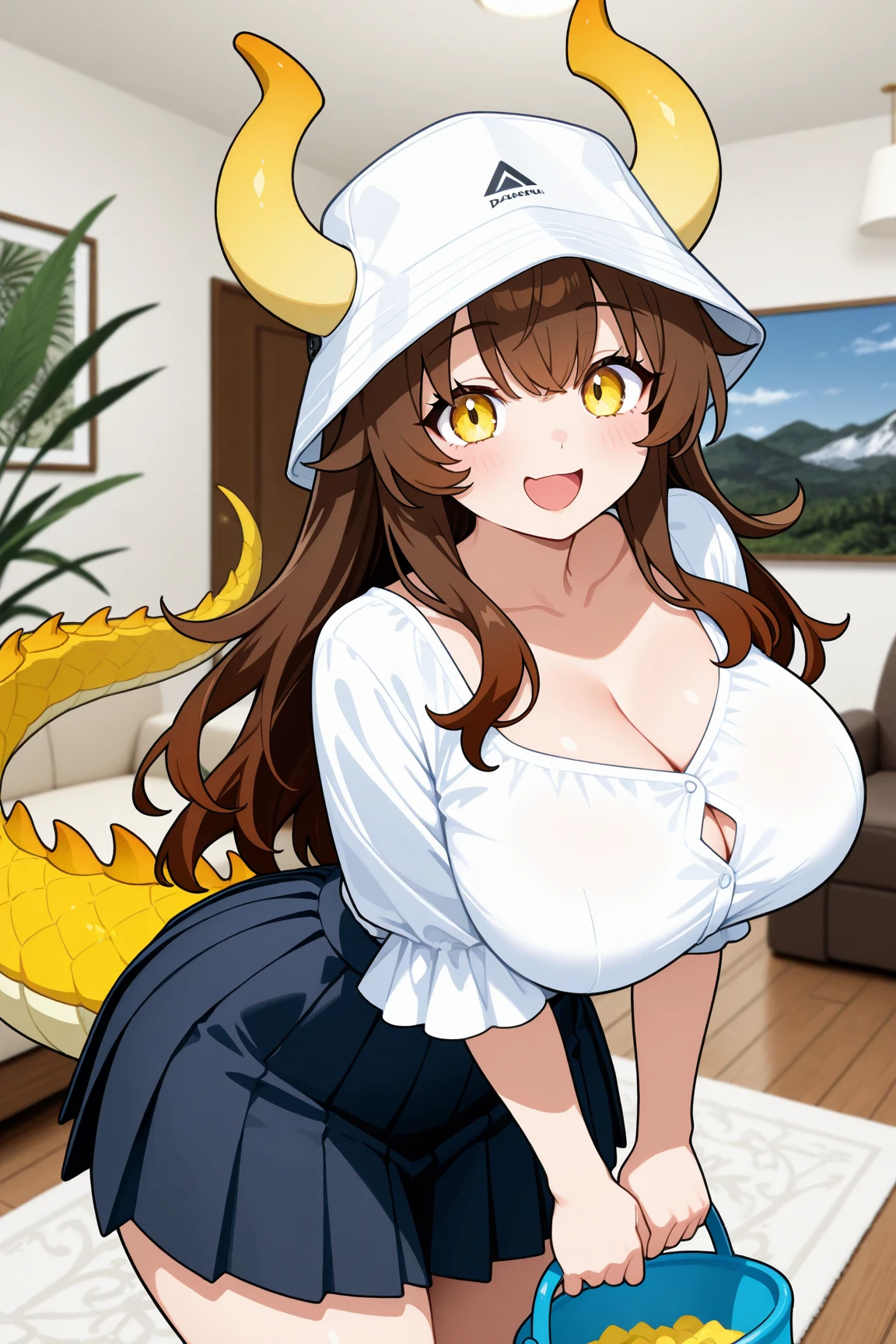 Raphtalia, huge, gordo, ears, Brown and red clothes, collar of clothing, obese, ears and tail, big chest, big tits