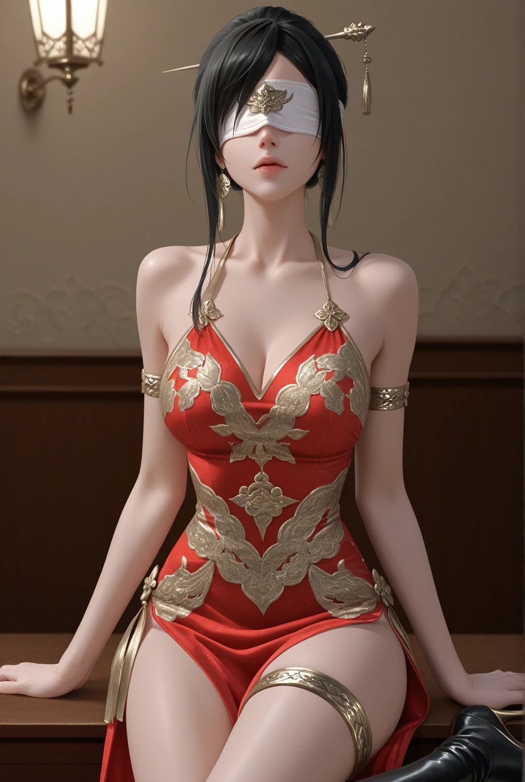 Just under the heavy rain。Sexy beauty with black hair and black eyes standing in the rain,(Open your legs,Left leg upright,Kick your right leg upward,Reveal thongs,The content is very detailed。Accurate and true to the extreme)There is a thin chain around her neck,Her figure is graceful and sexy,Skin is moist and fair,Wet skin,She looks at you, Showing a wild smile to please Xie Mei.,huge plumpness,Wearing a sexy bra with gold hollow straps,Sexy gold suspender hollow thong,The whole buttocks is exposed,Thong stuck in crack,Huge tits filled with milk(Slight sagging),The two bumps are very obvious,legs long,Gold hollow high heels, Left leg upright,Kick your right leg upward,Reveal thongtremely accurate whole-body imaging.,The content is very detailed。Everything from hair to toes is visible。full body view