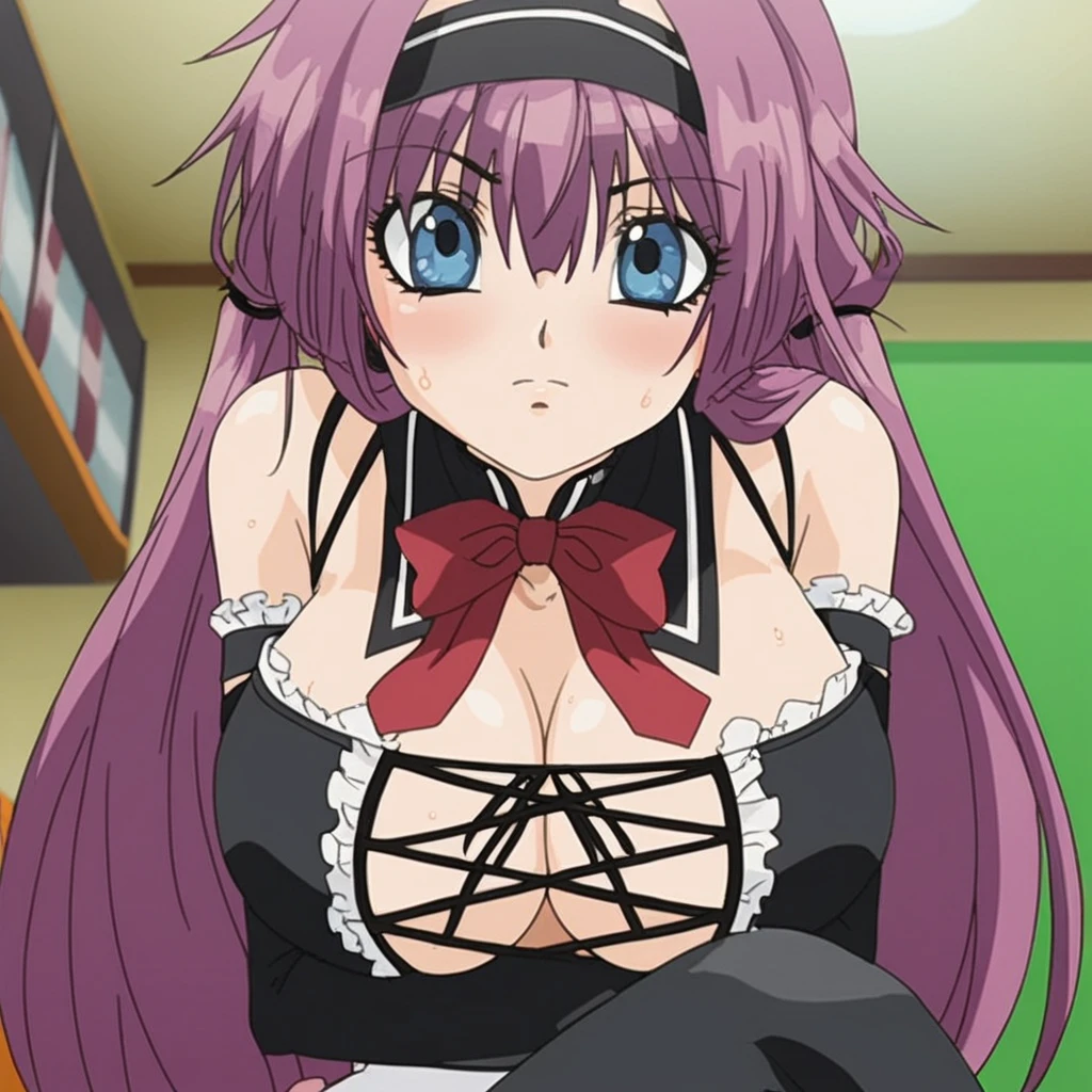 fellatio、 1boy、1girl,hetero,penis、bedroom,Nene Fujinoki,eft_First meeting,masterpiece,ass pov,best quality,Glans, 独奏,pink hair, twintails, pink lace bra,paizuri,lick penis