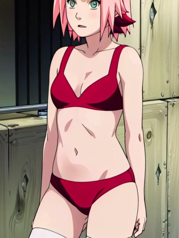1 girl, short pink crop top revealing half of her midriff, short shorts slightly opened in the middle, sitting on a table in a sexy pose, mischievous smile, seductive gaze, detailed facial features, detailed eyes, detailed lips, long eyelashes, beautiful detailed face, photorealistic, 8k, high quality, ultra-detailed, realistic, physically-based rendering, vivid colors, studio lighting, warm color tones, cinematic lighting, elegant, sensual, alluring, seductive, portrait