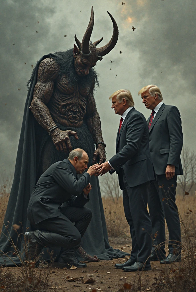 Trump praying, surrounded by demons <lora:- SDXL - letitbrn_let_it_burn_V1.0:1> letitbrn
